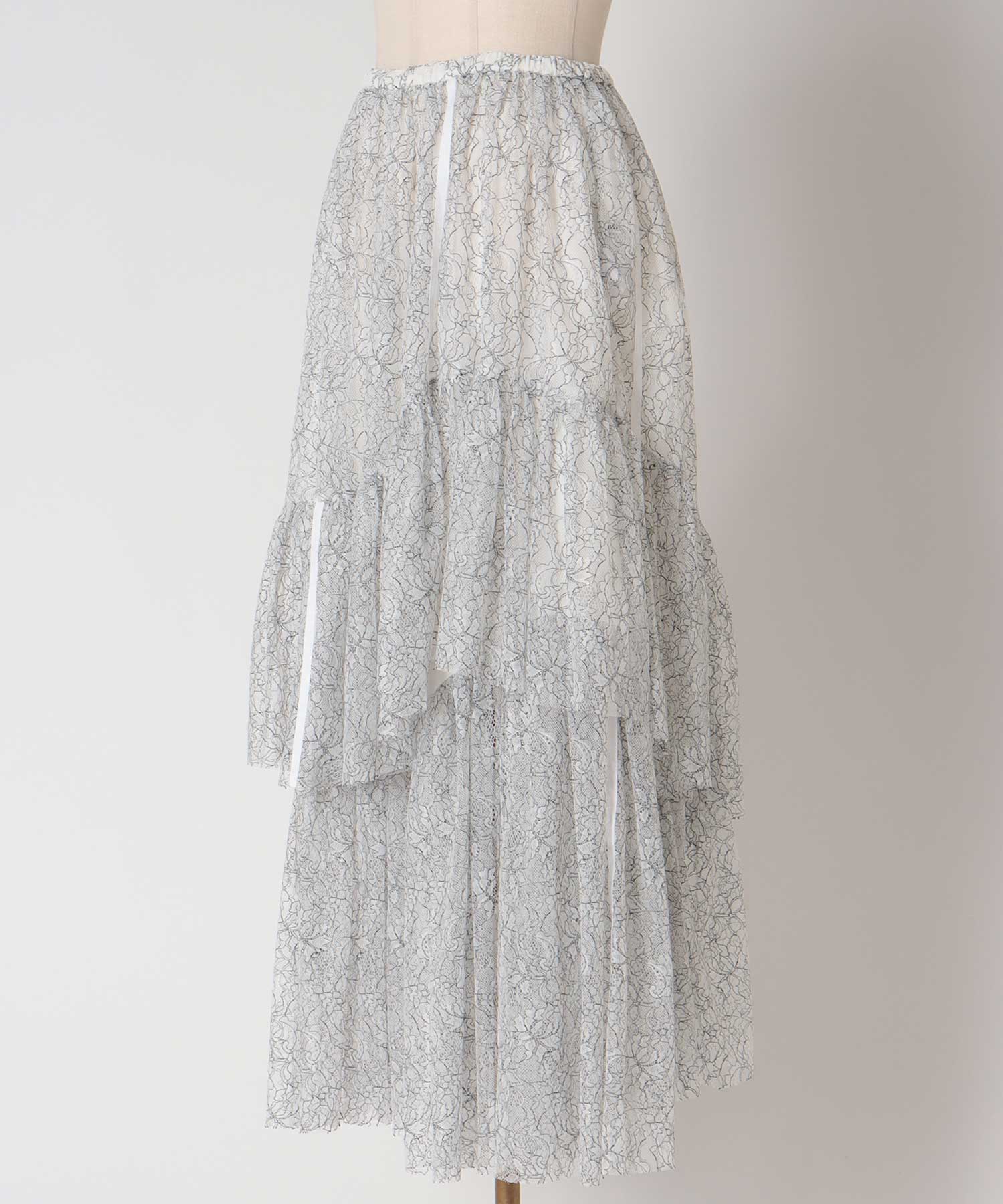 lace tiered skirt