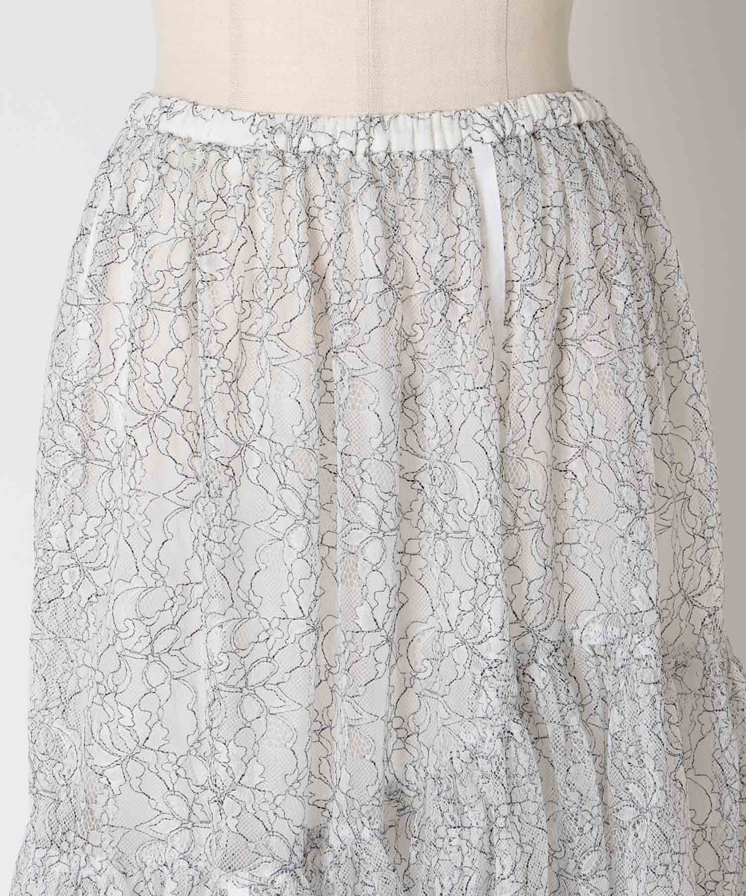 lace tiered skirt