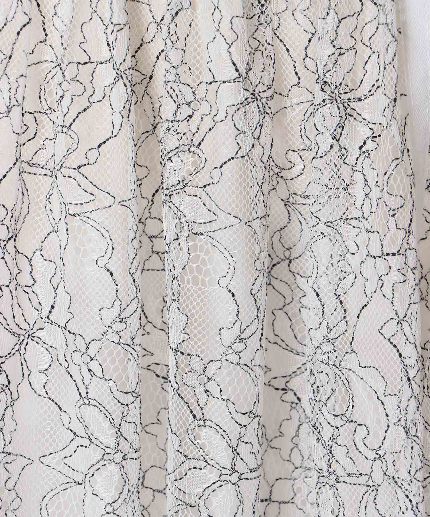 lace tiered skirt