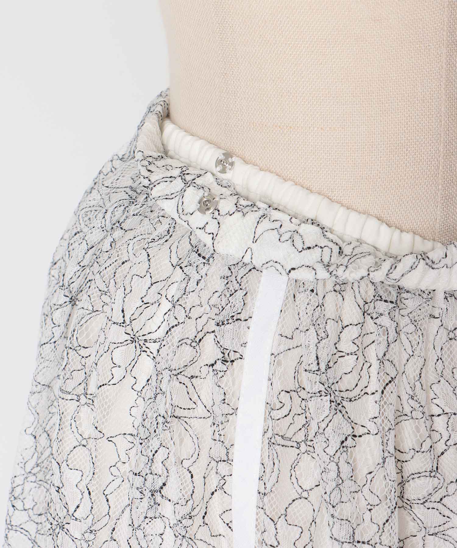 lace tiered skirt