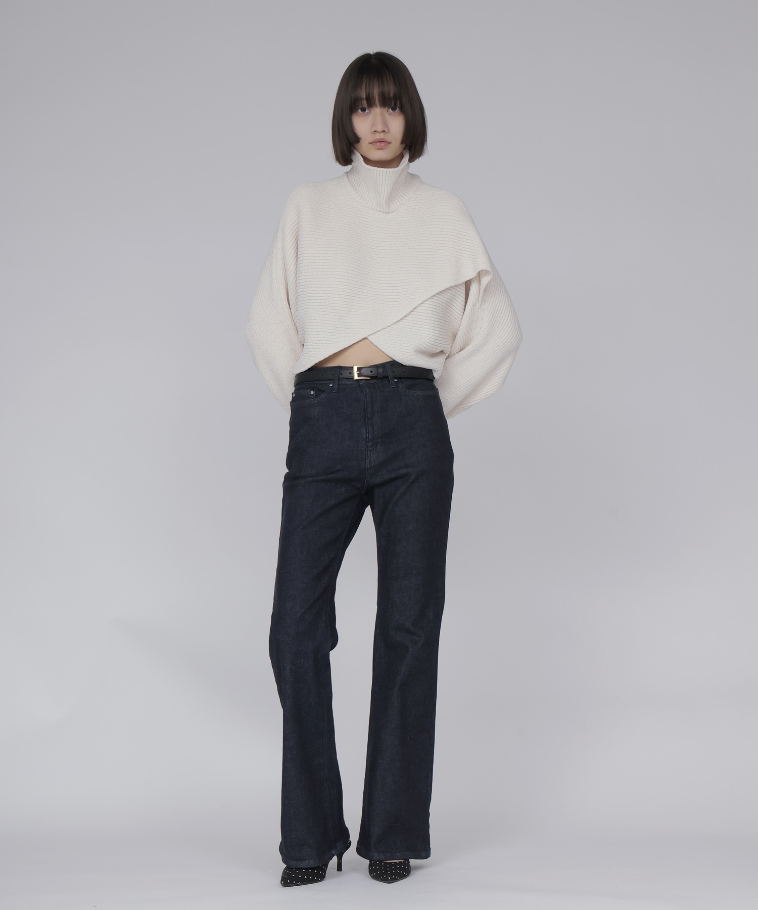 denim flare pants