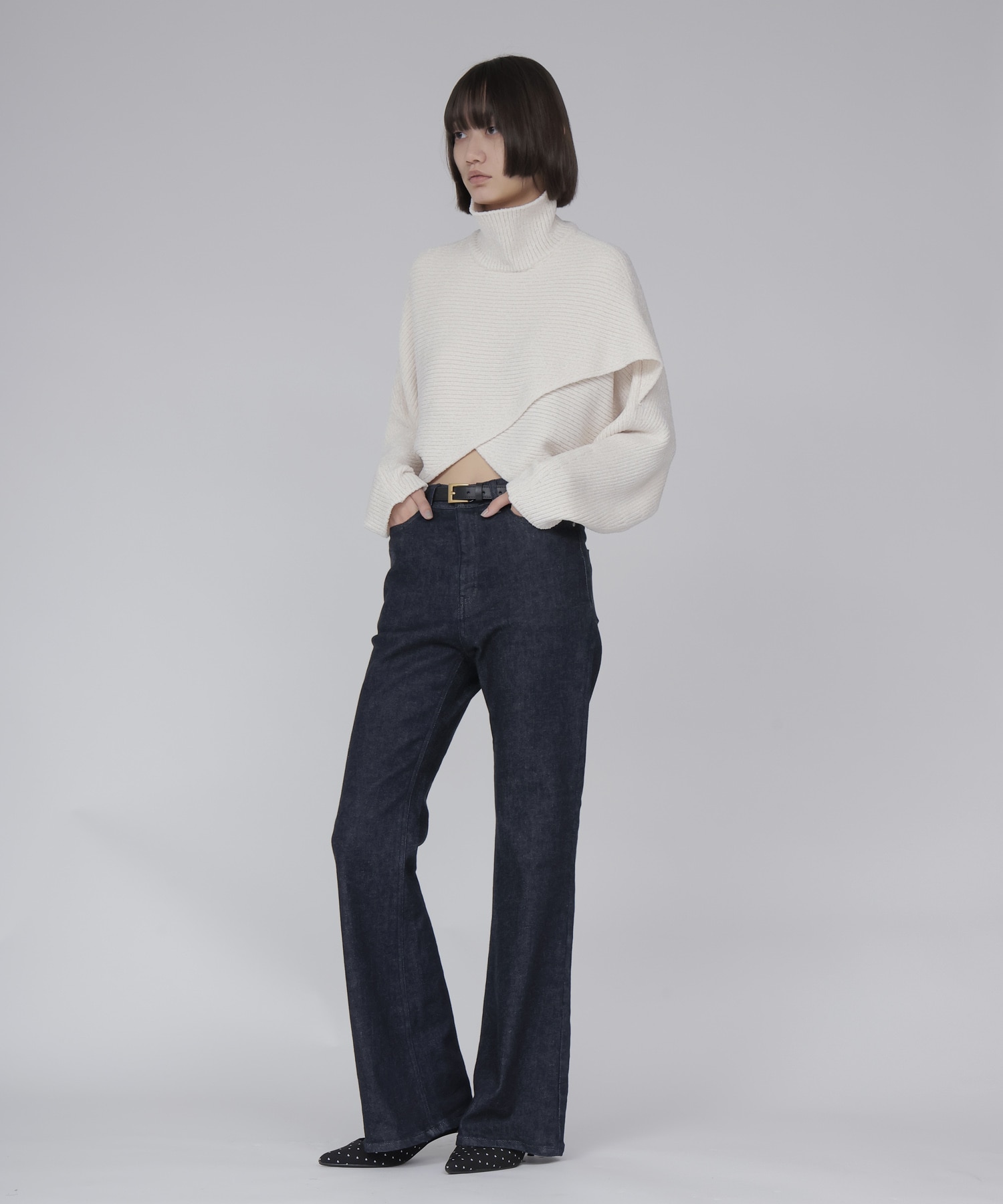 denim flare pants