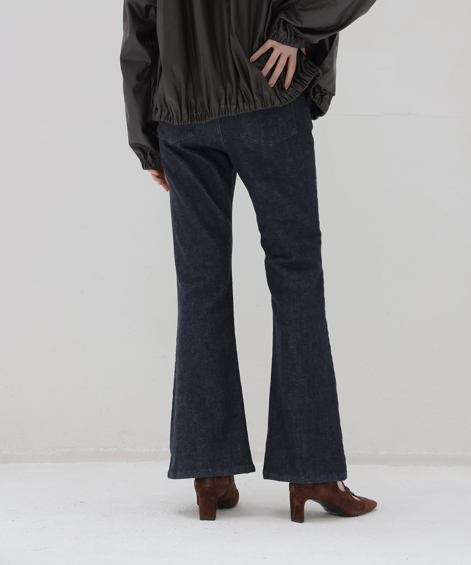 denim flare pants