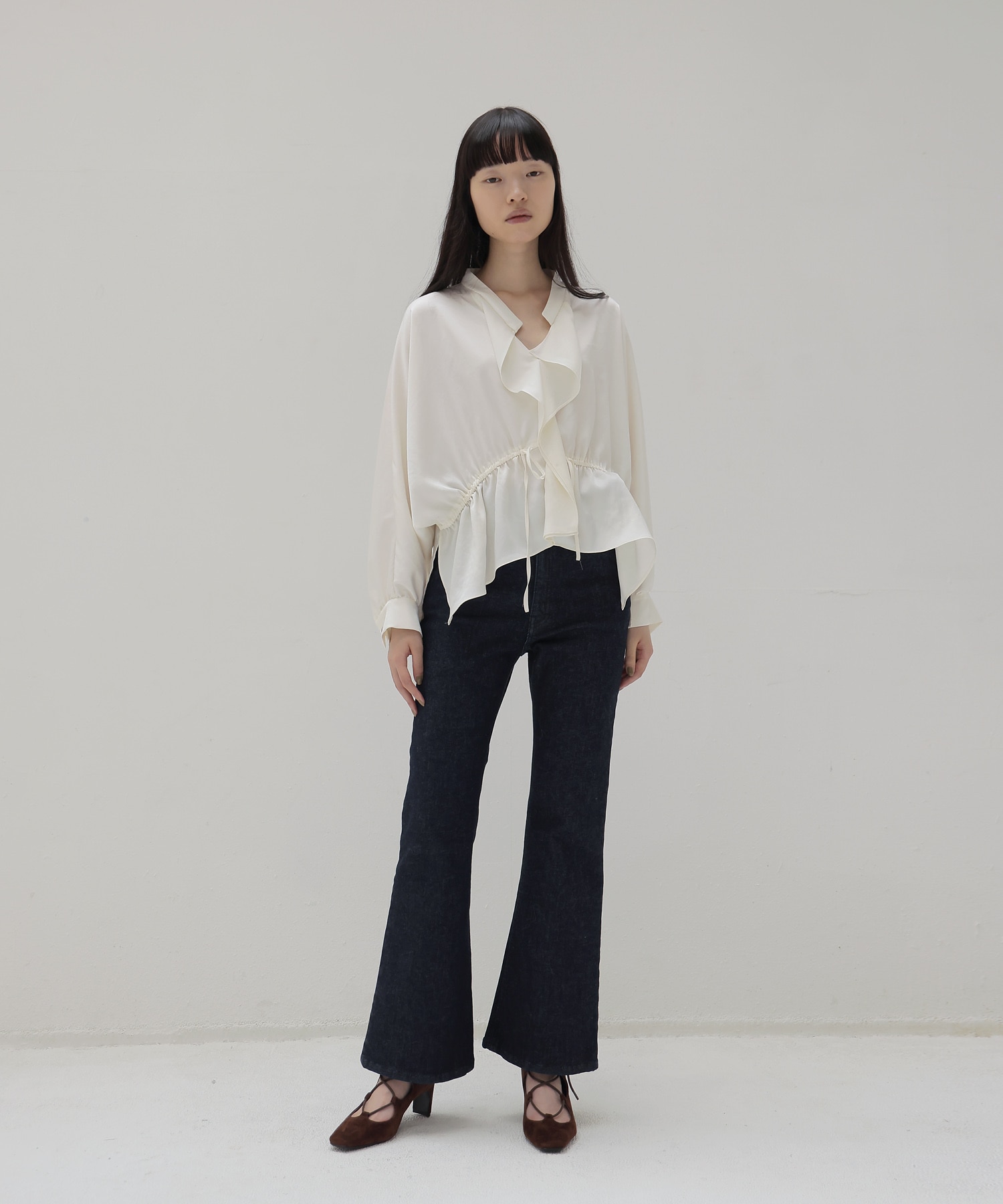 denim flare pants