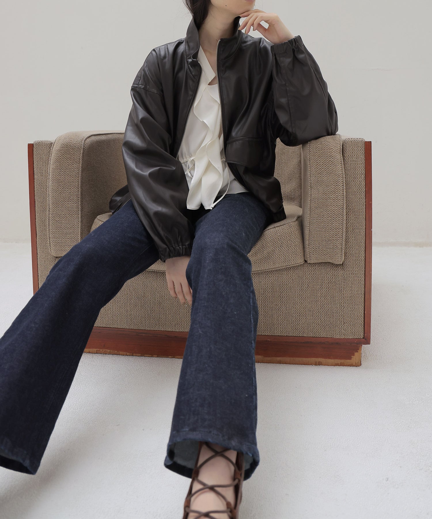 denim flare pants