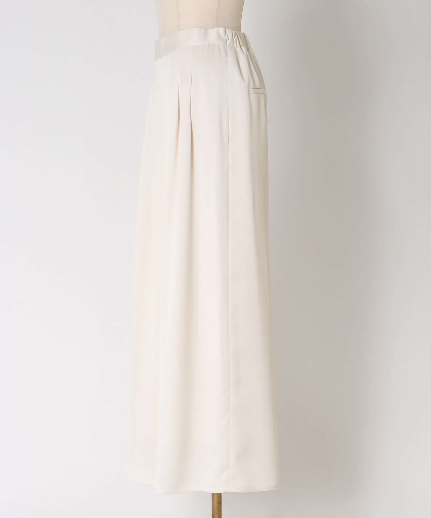 classy tuck asymmetry drape pants