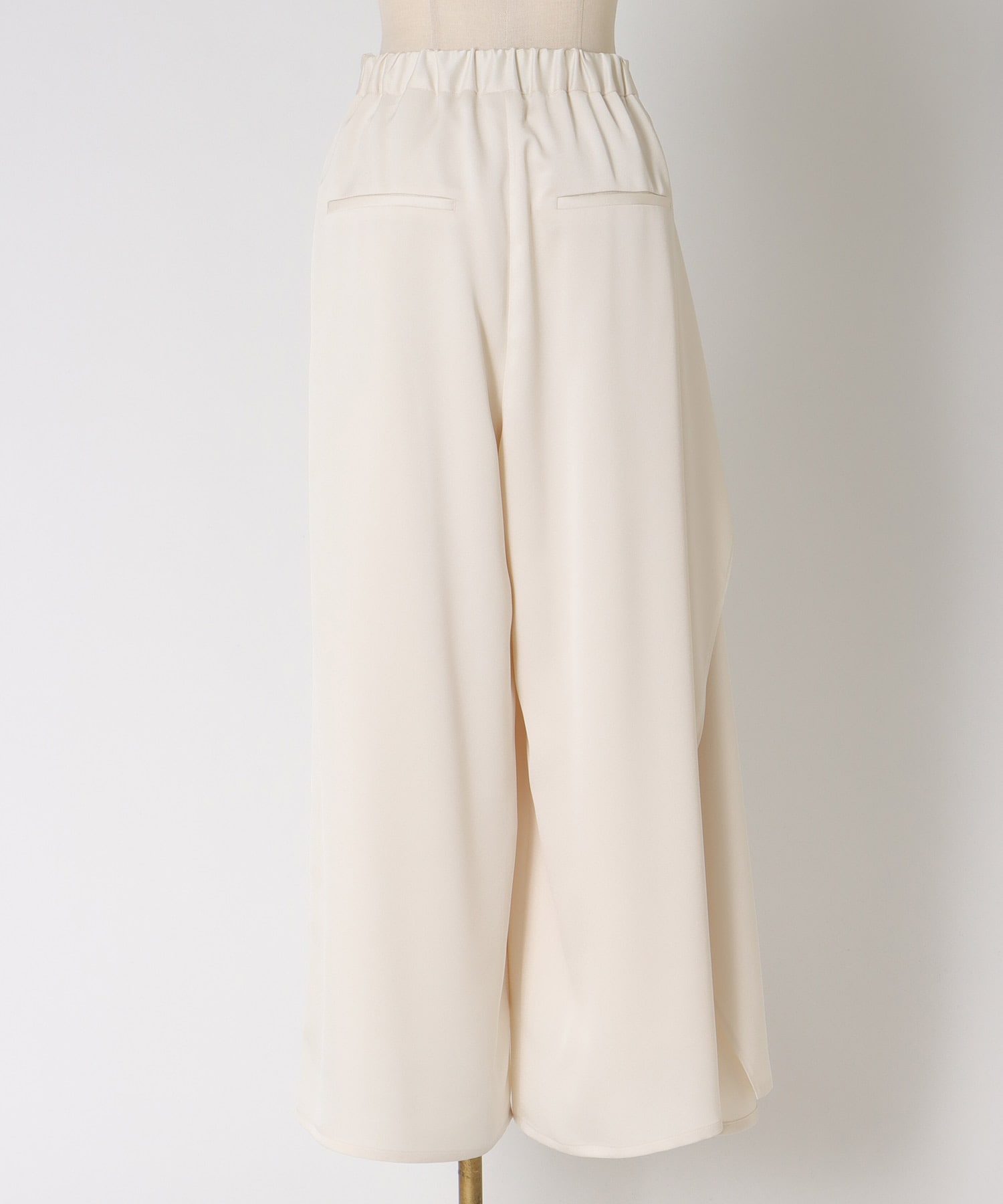 classy tuck asymmetry drape pants