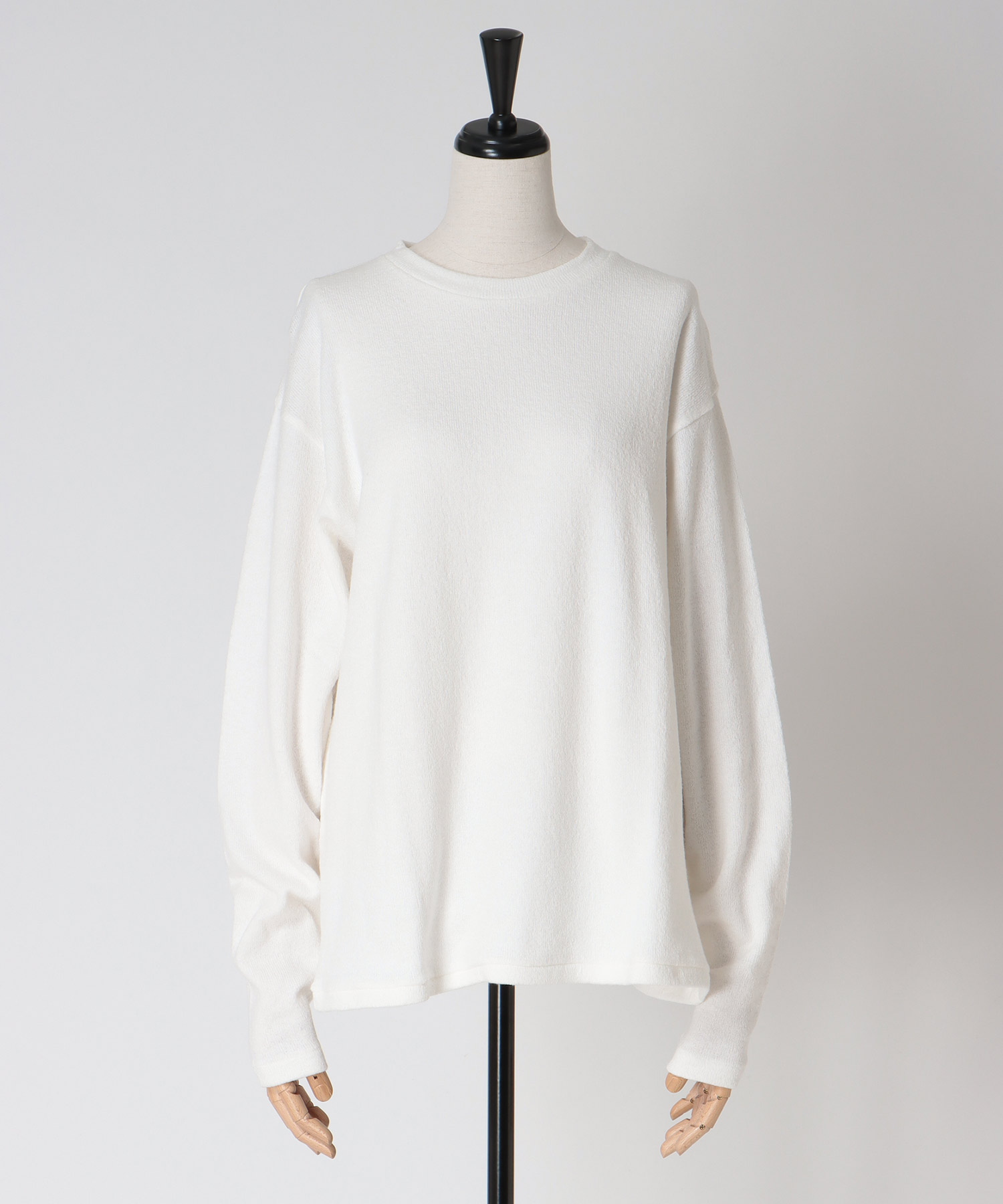 airy soft jersey crew neck pull