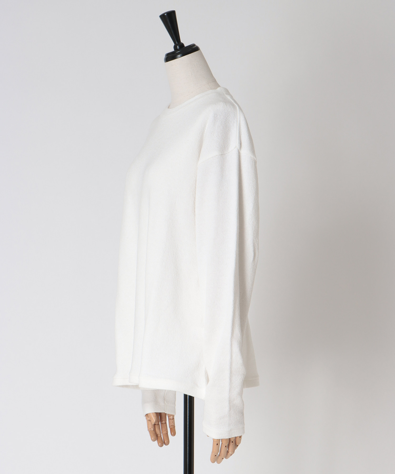 airy soft jersey crew neck pull
