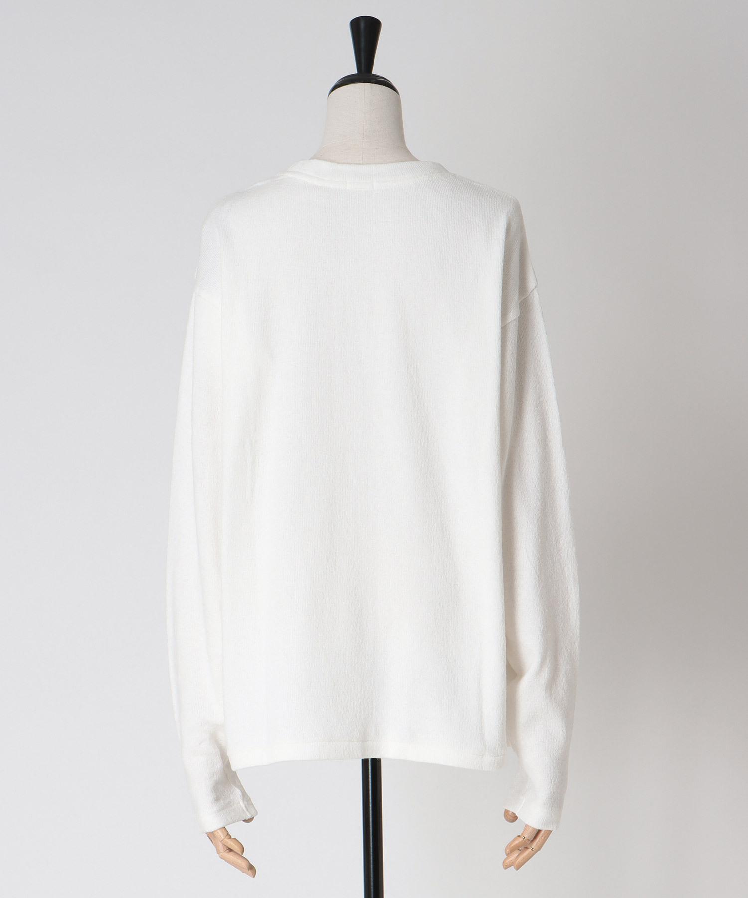airy soft jersey crew neck pull