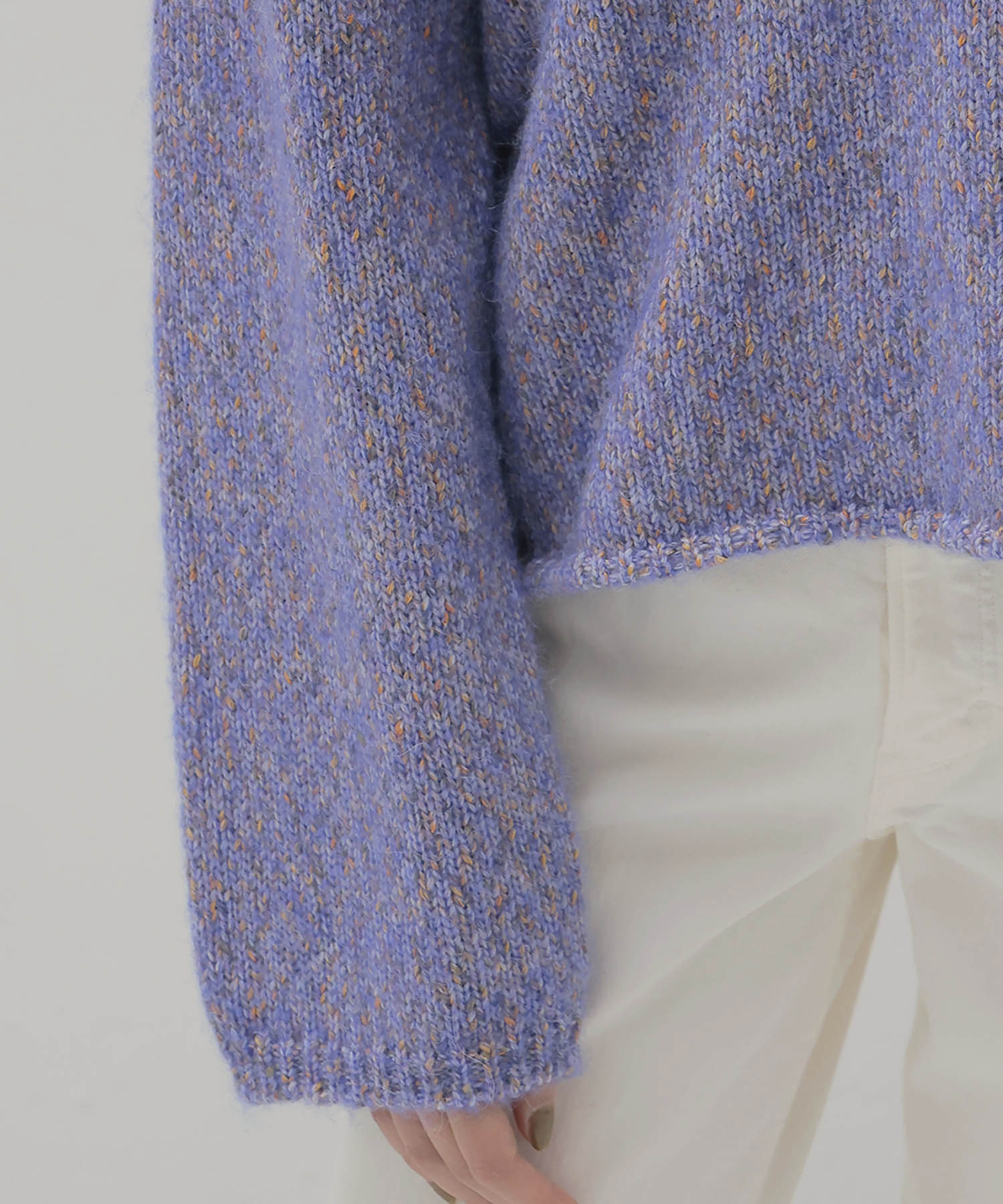 scarf-Vneck pullover