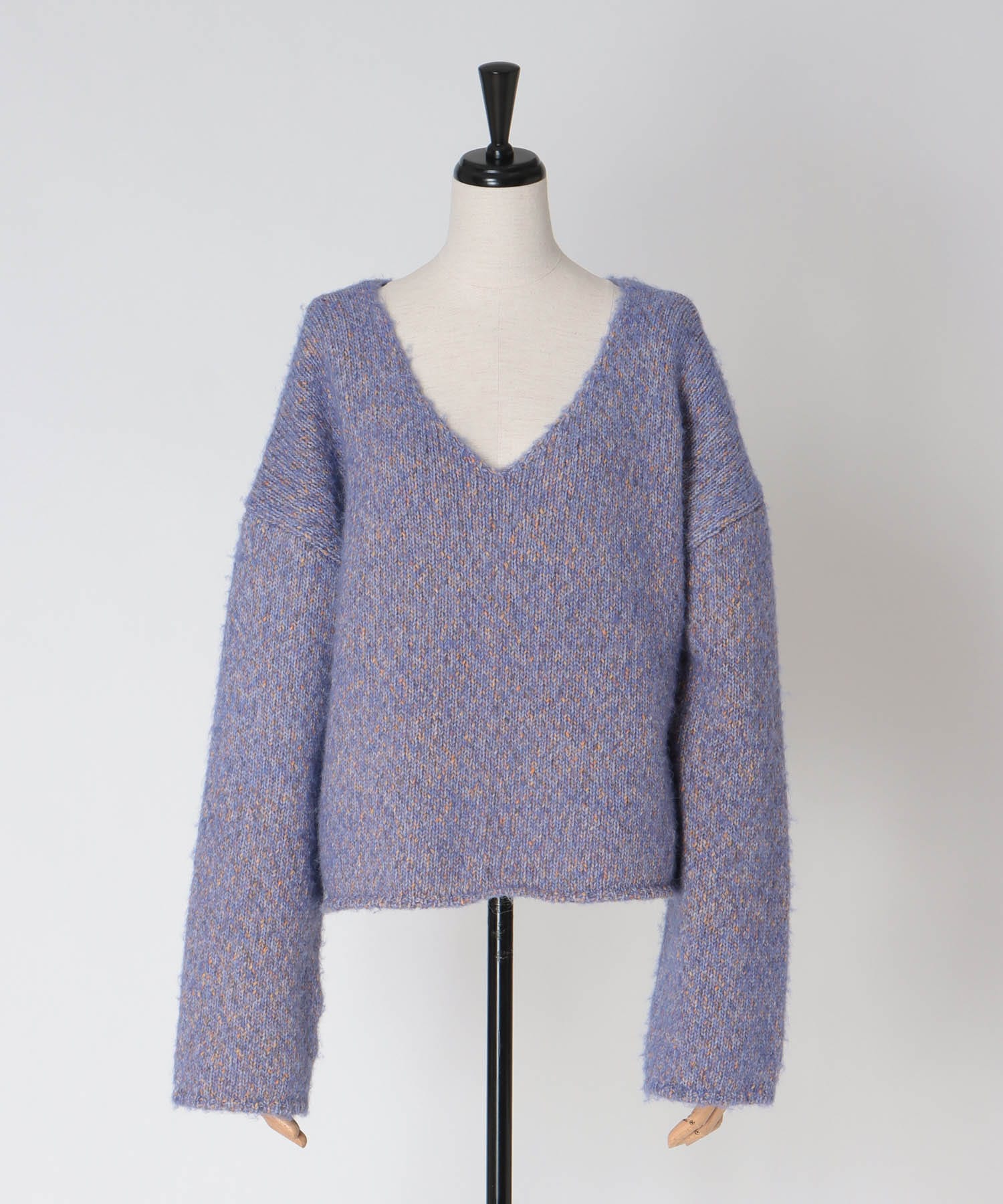scarf-Vneck pullover
