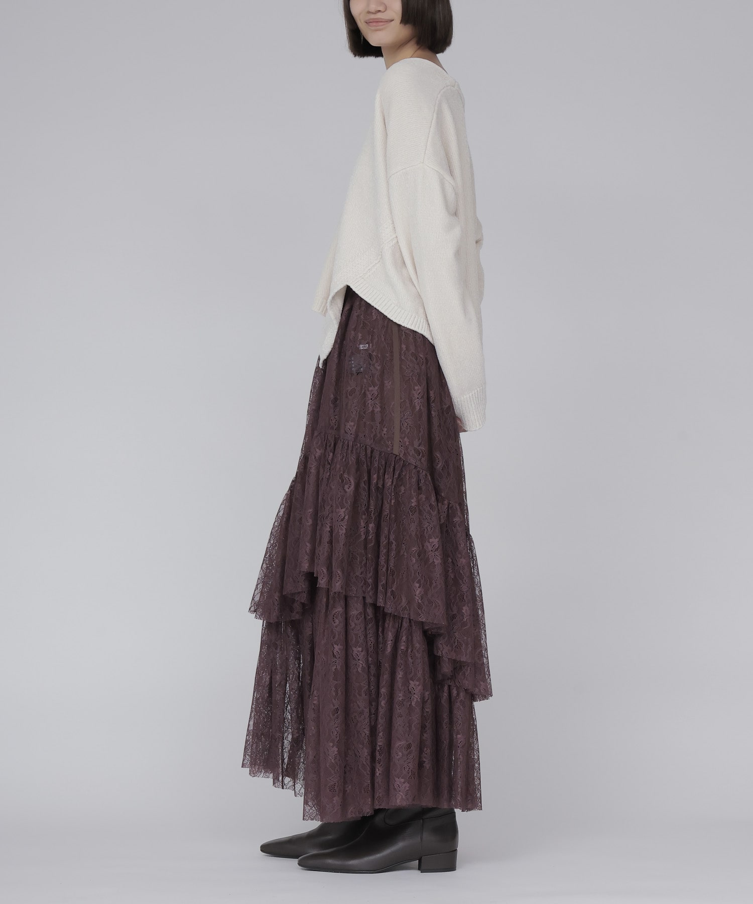 velours Vneck pullover