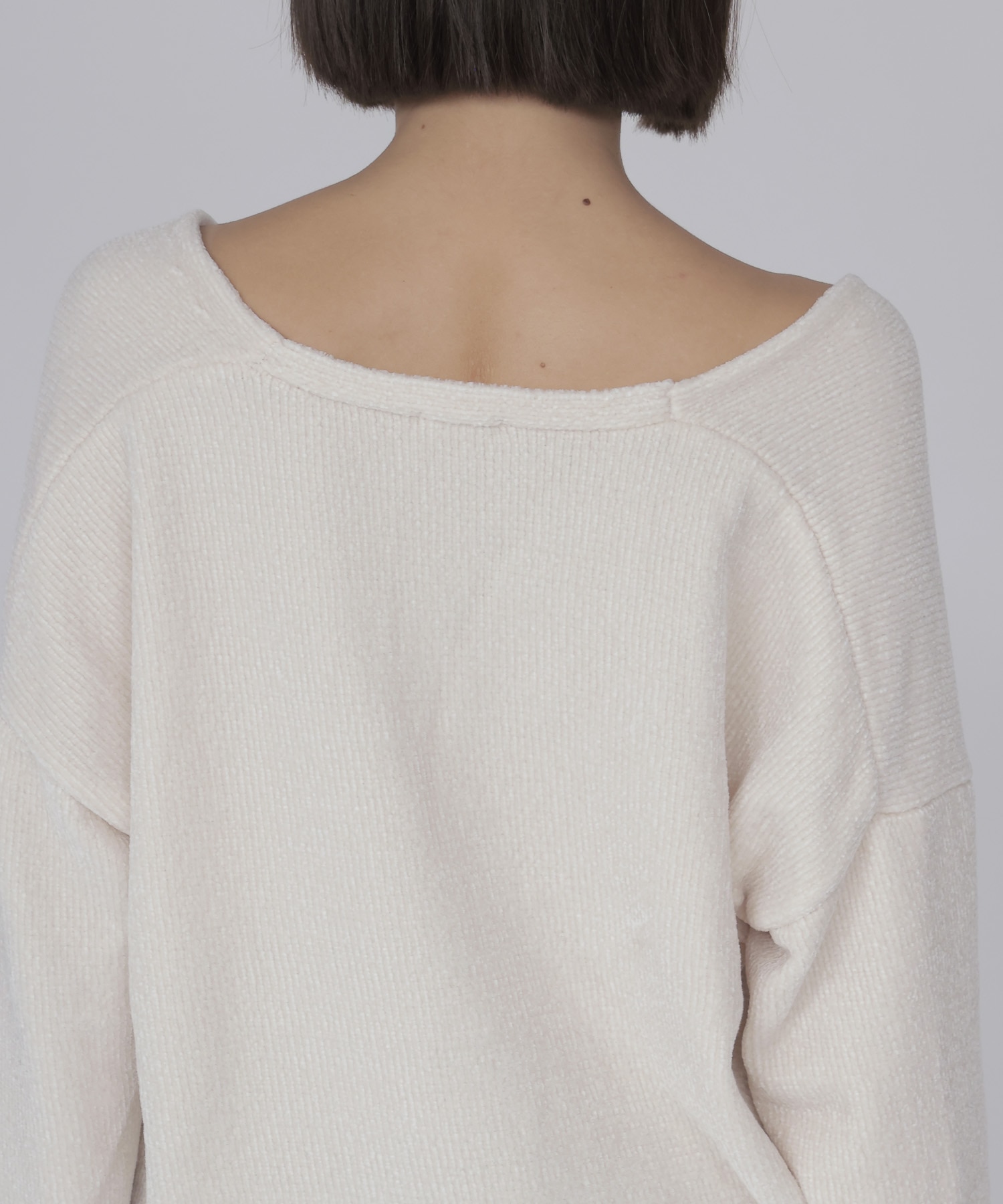 velours Vneck pullover