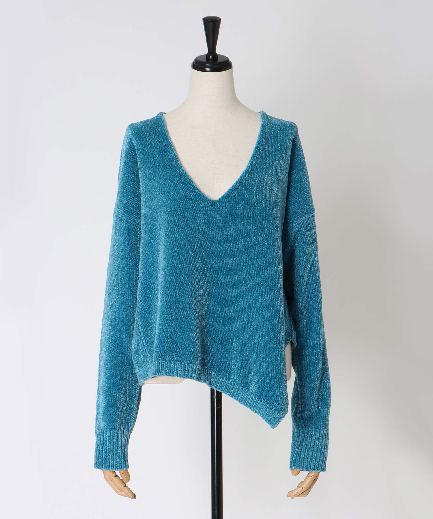 velours Vneck pullover