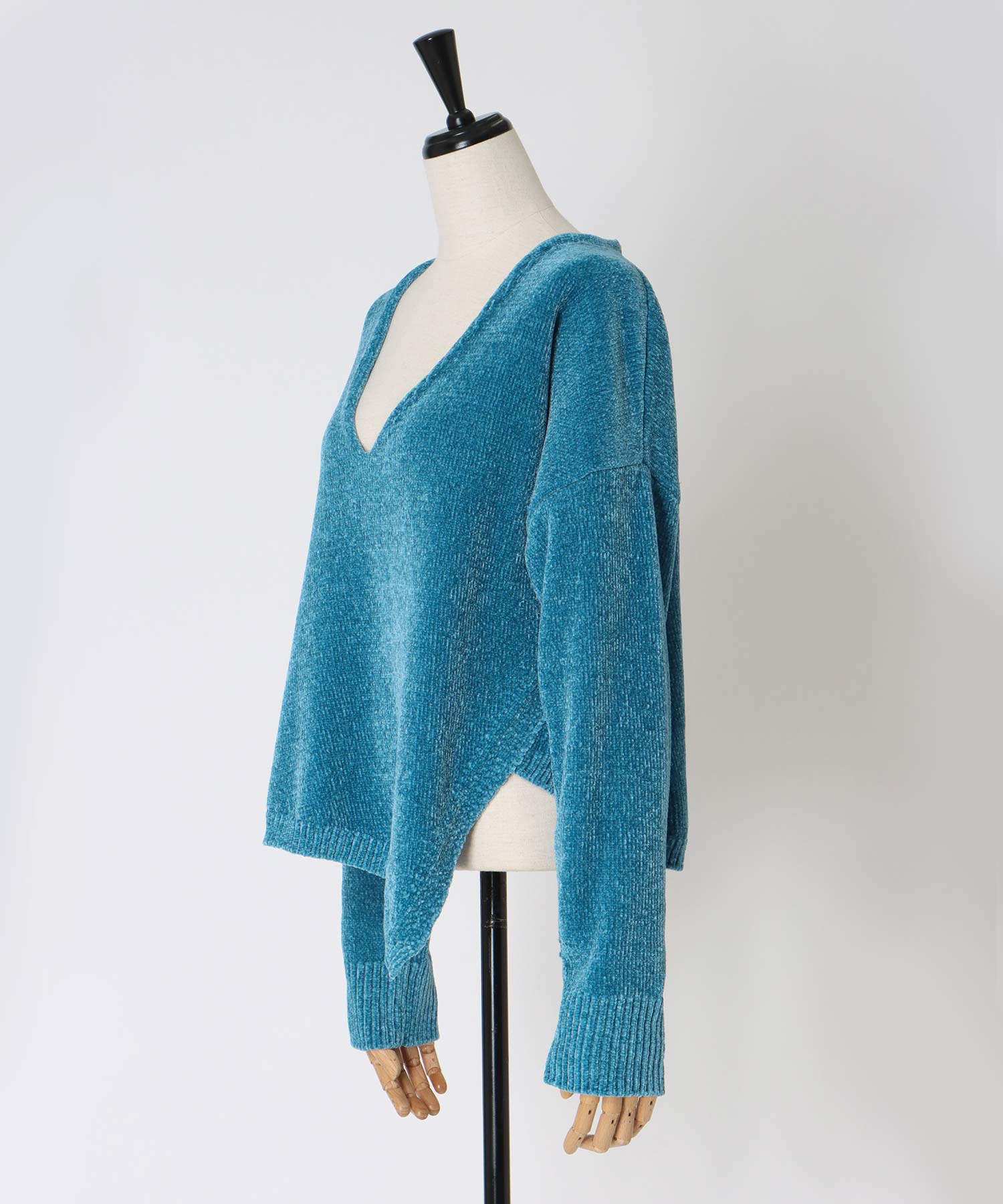 velours Vneck pullover