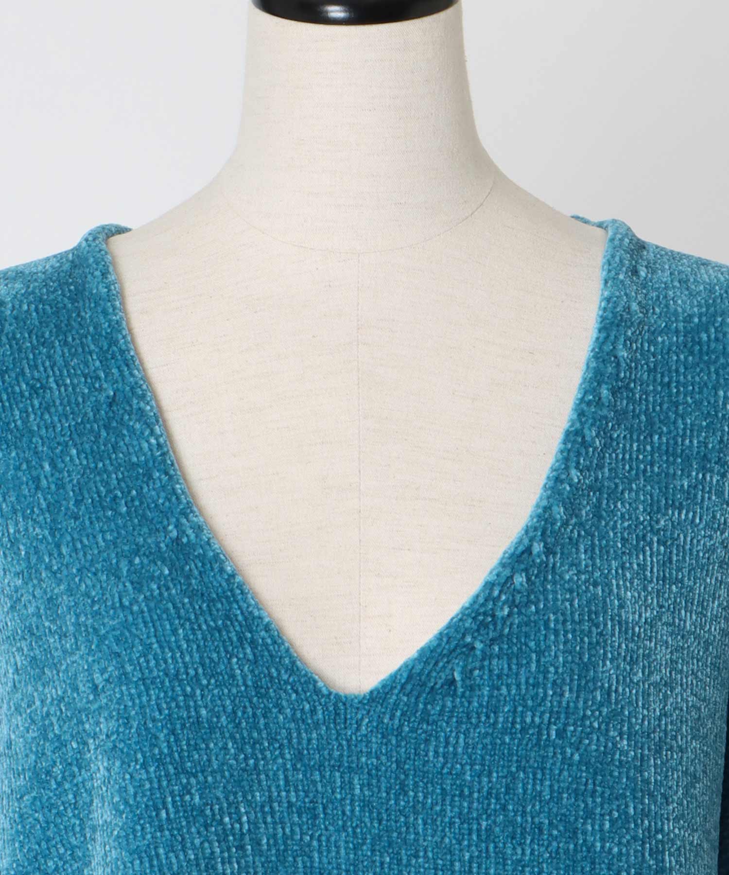 velours Vneck pullover