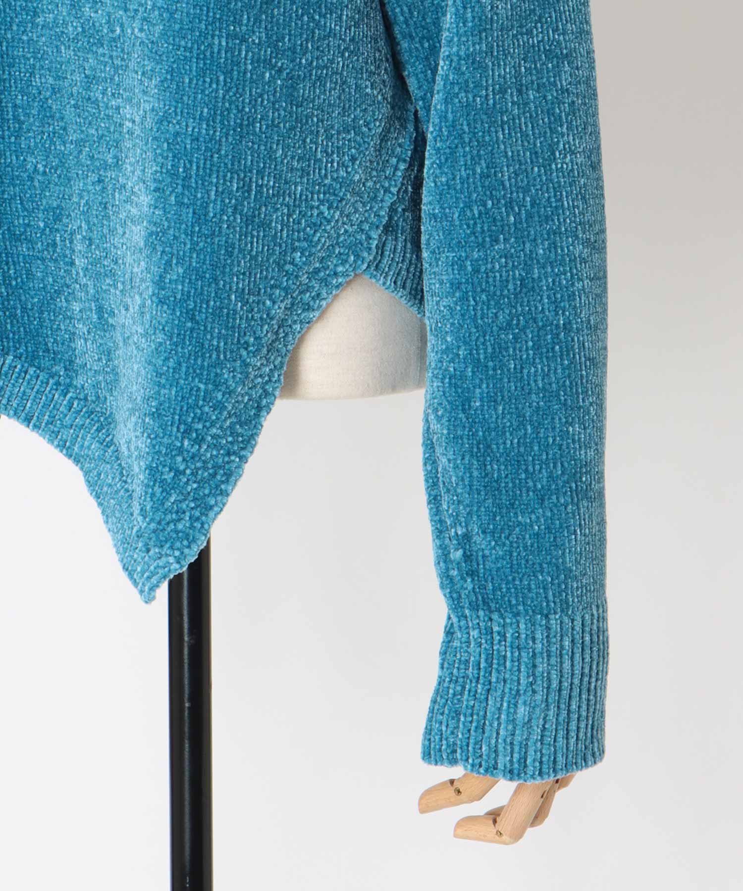 velours Vneck pullover