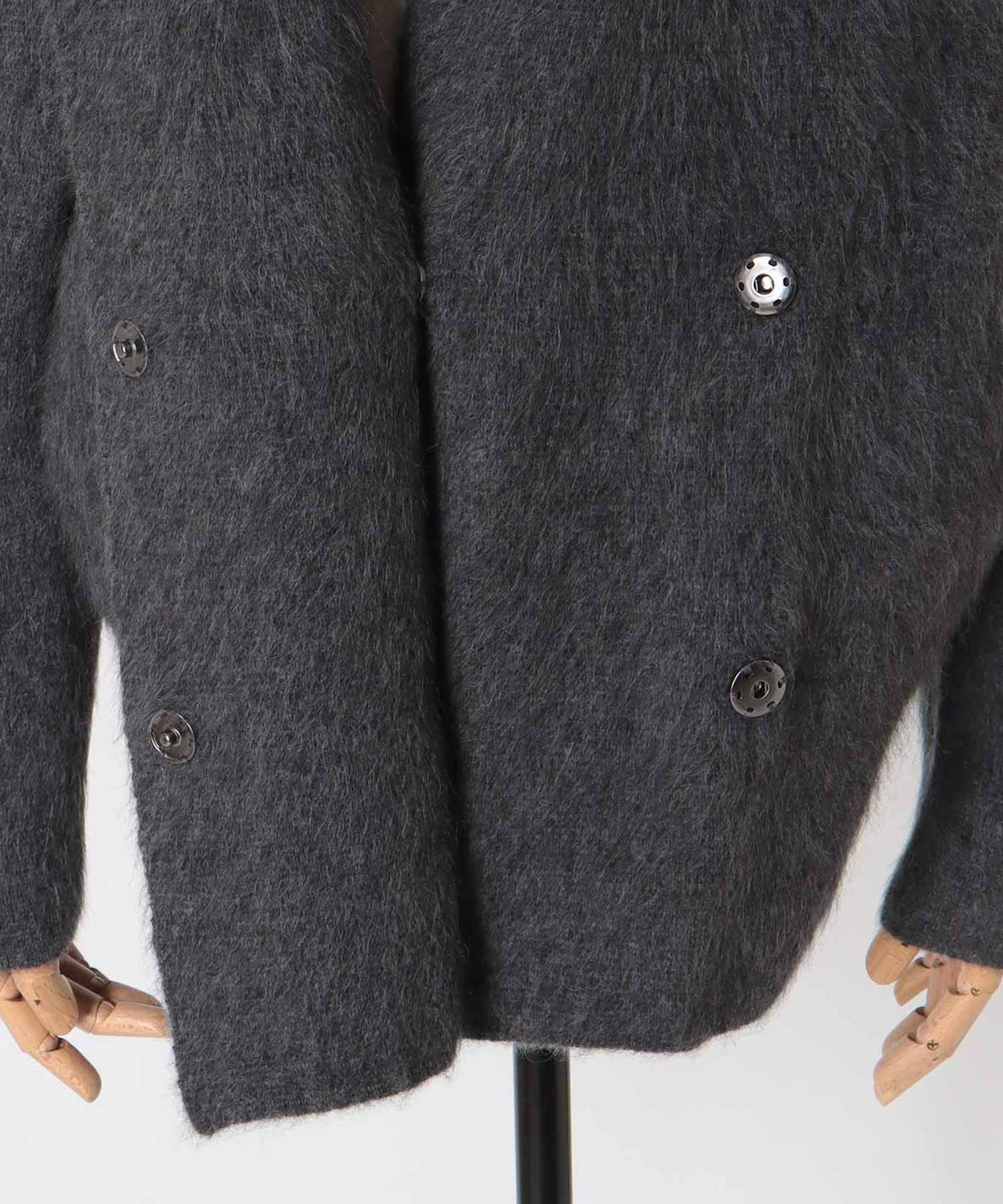 YAK asymmetric knit jacket