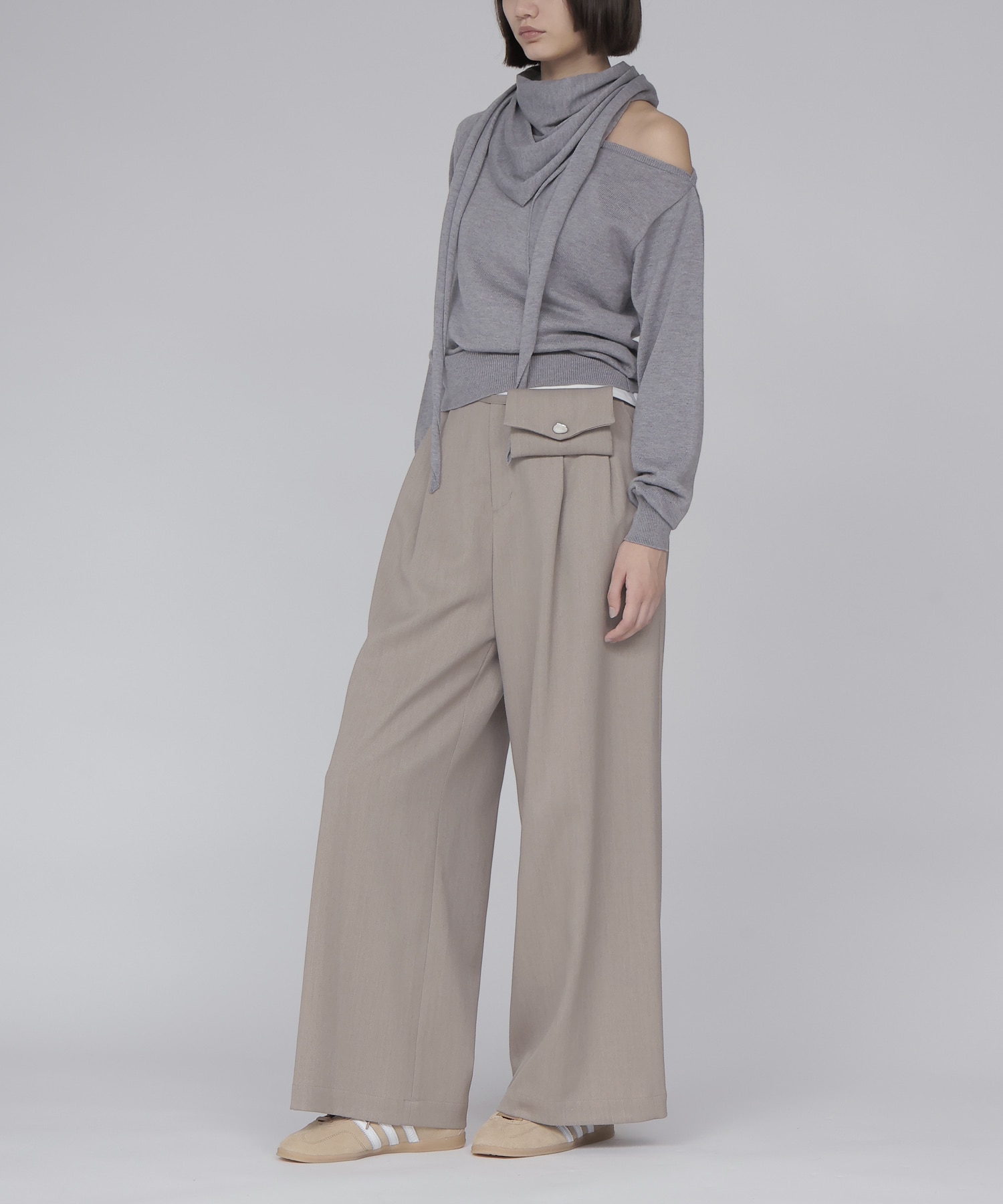 ace/ca scarf x pullover twinset
