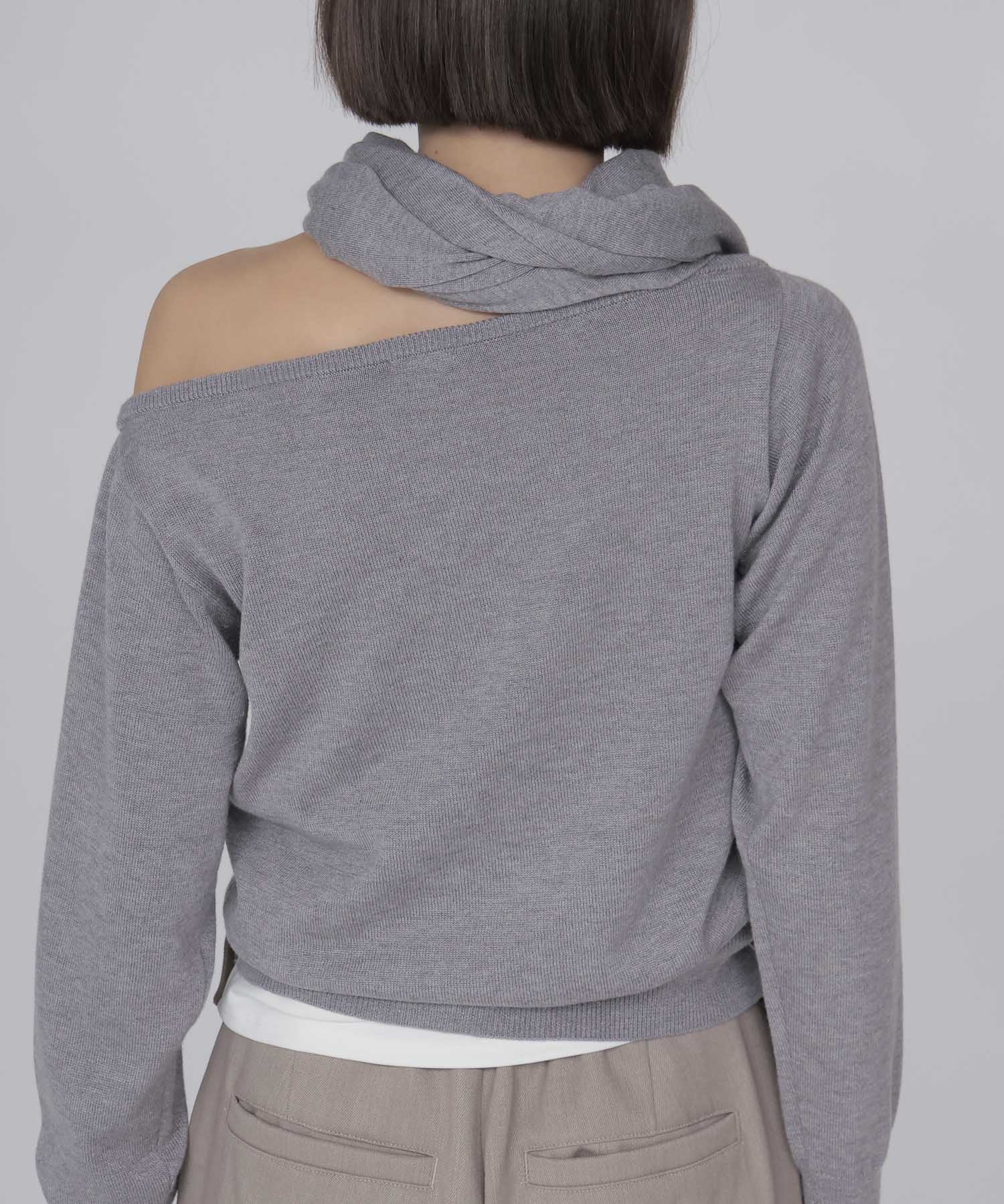 ace/ca scarf x pullover twinset