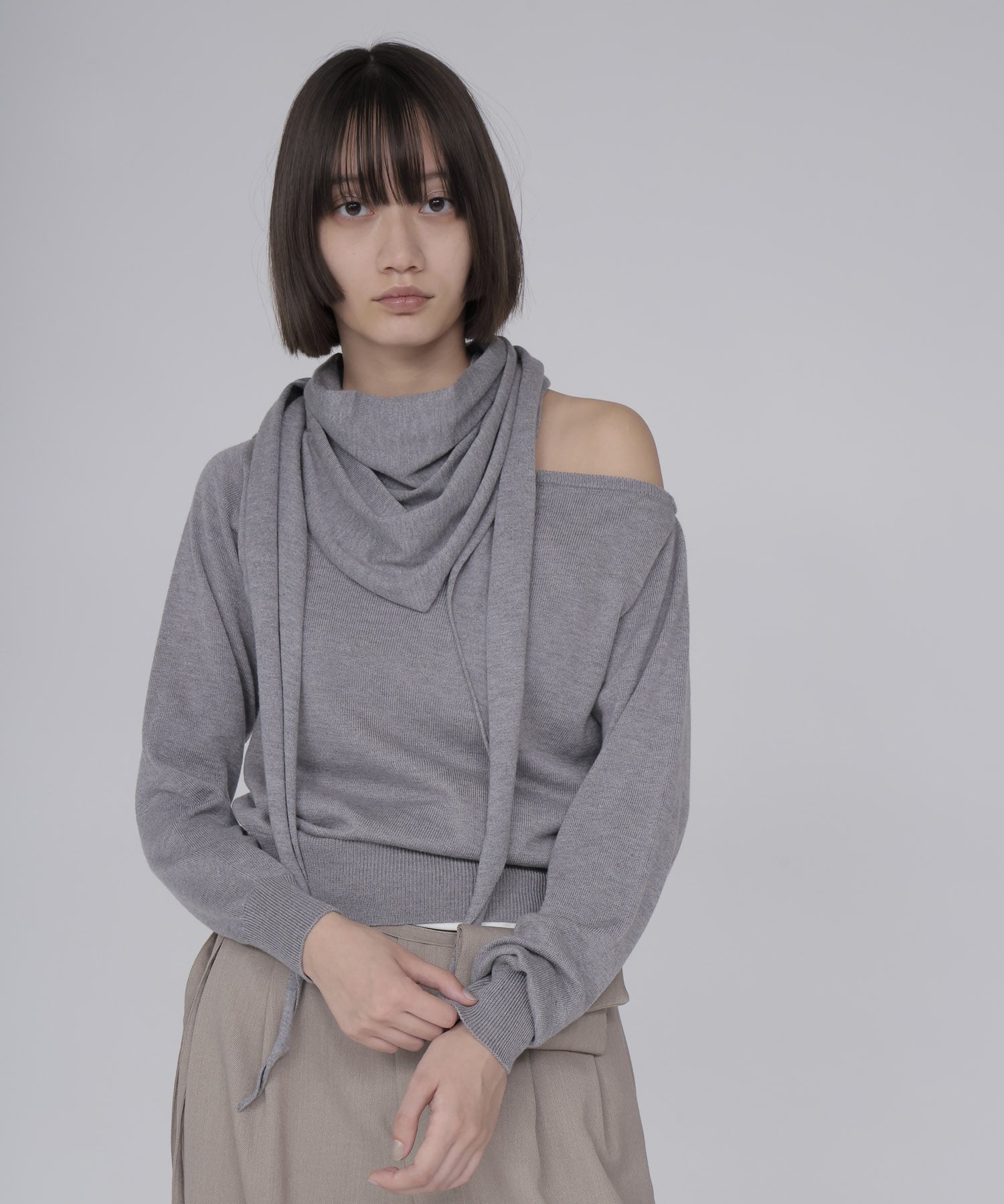 ace/ca scarf x pullover twinset