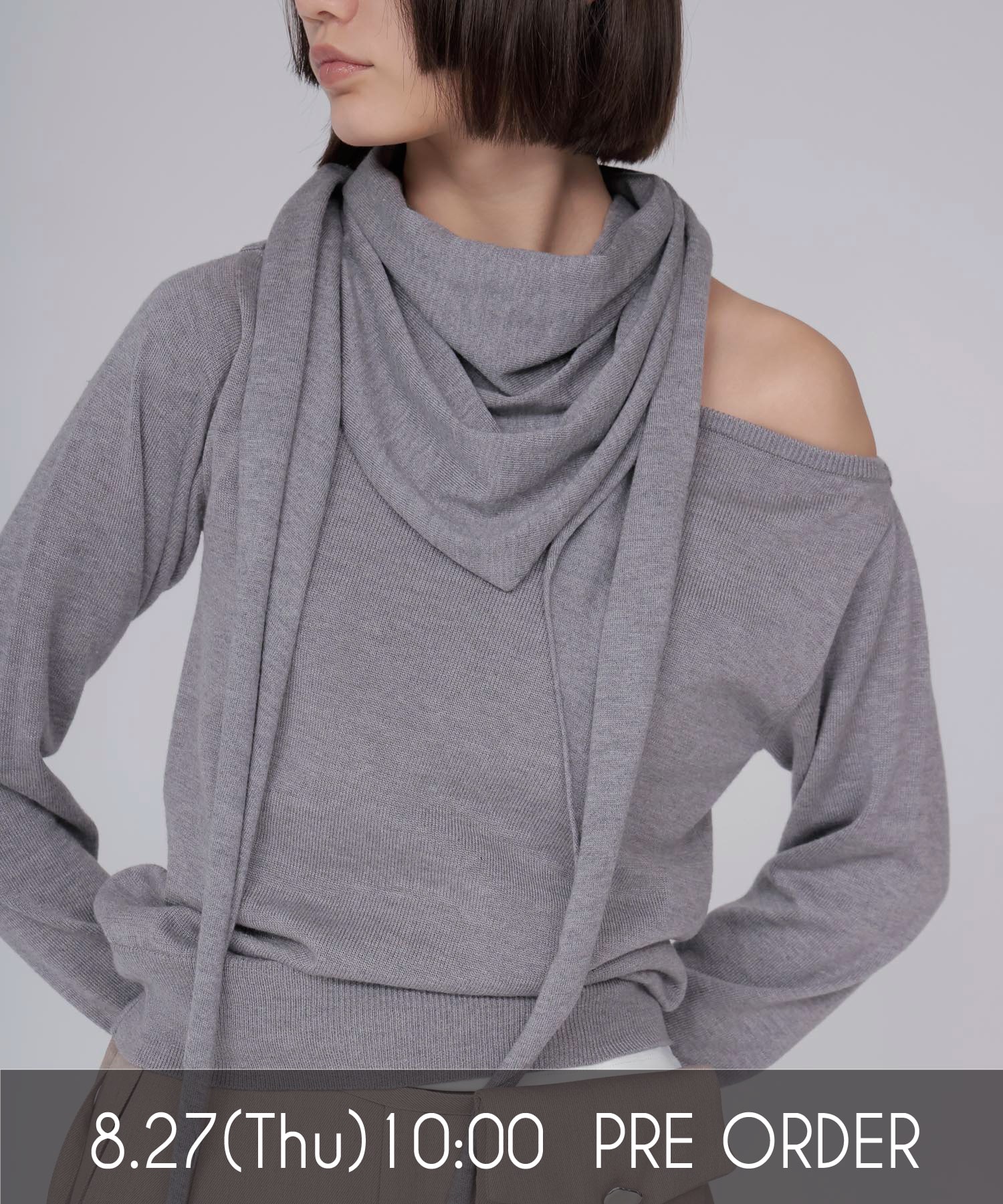 ace/ca scarf x pullover twinset