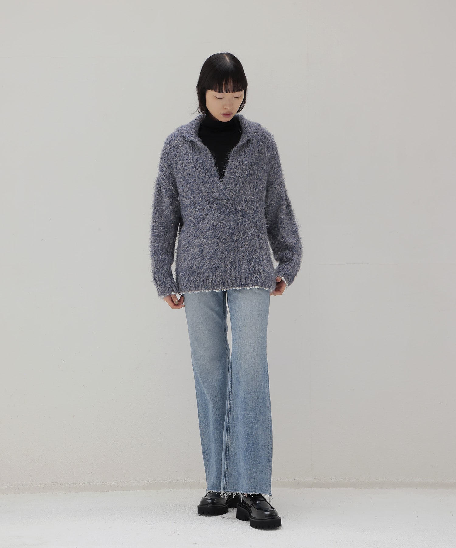 ≪EXCLUSIVE≫ tussah silk feather tops