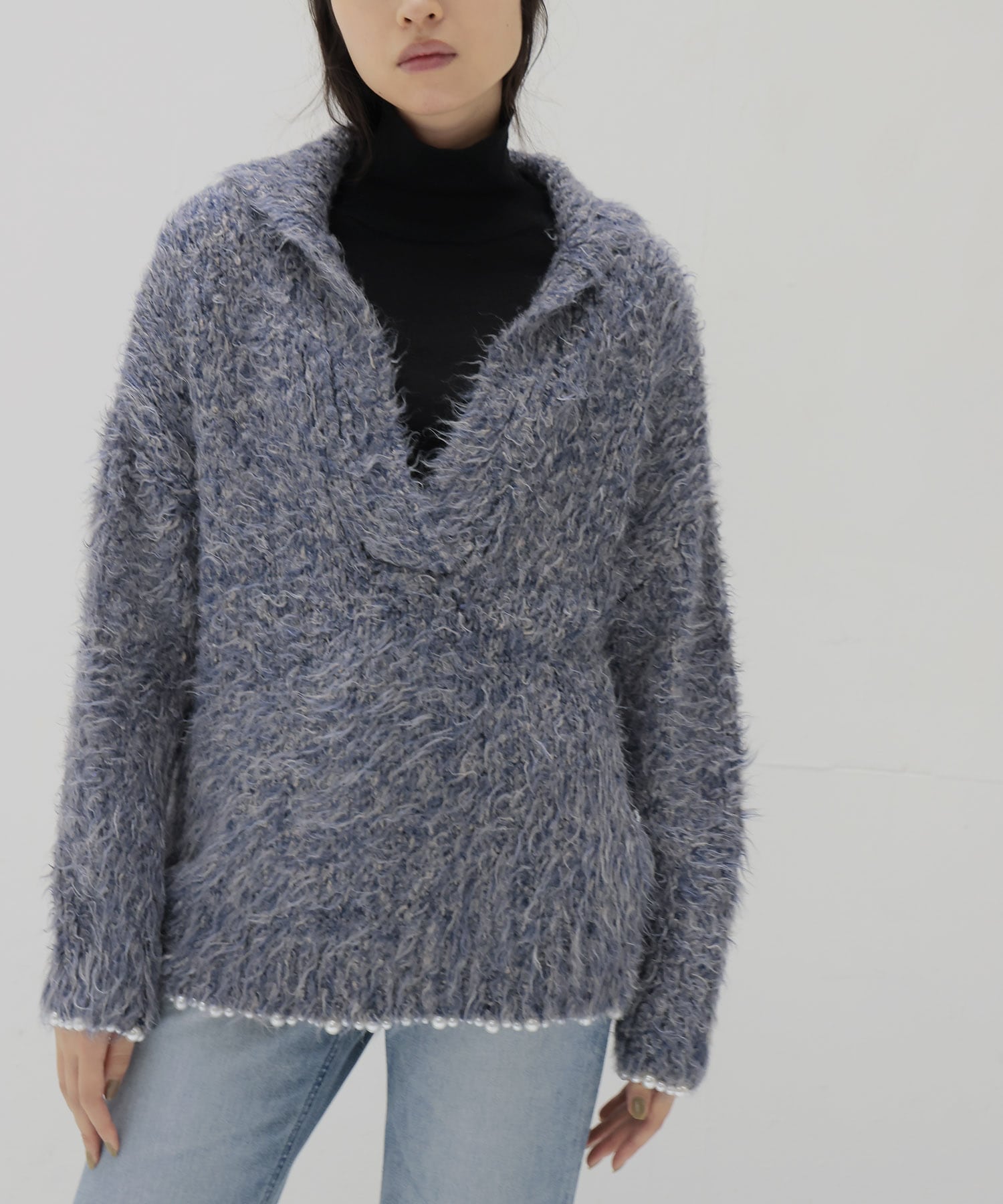 ≪EXCLUSIVE≫ tussah silk feather tops