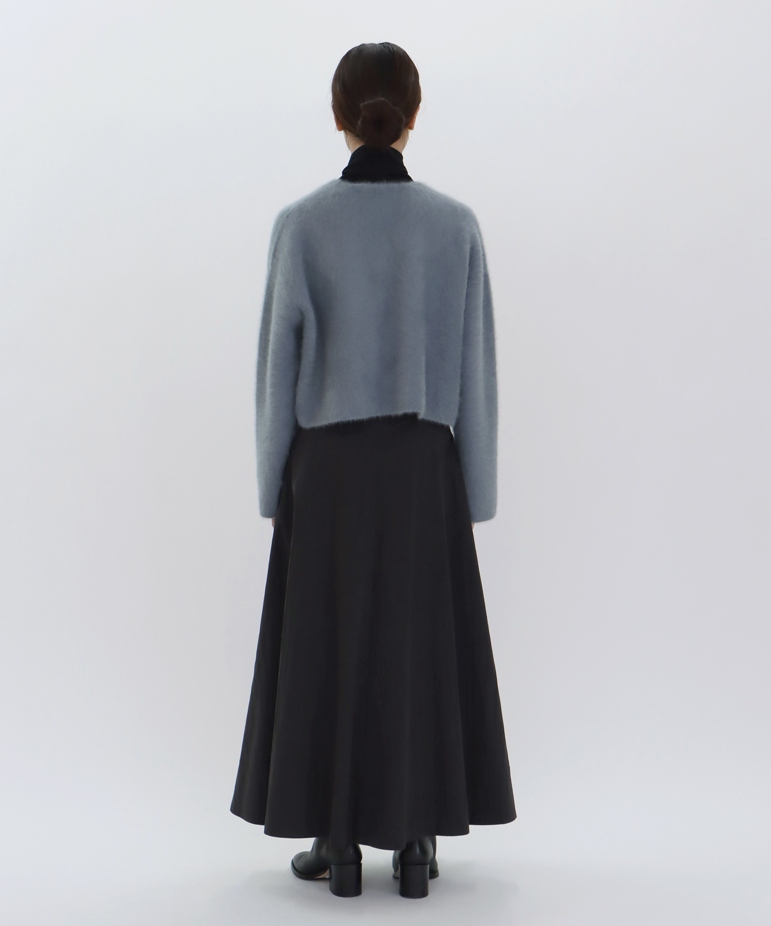 fox/ca drape collar cardigan