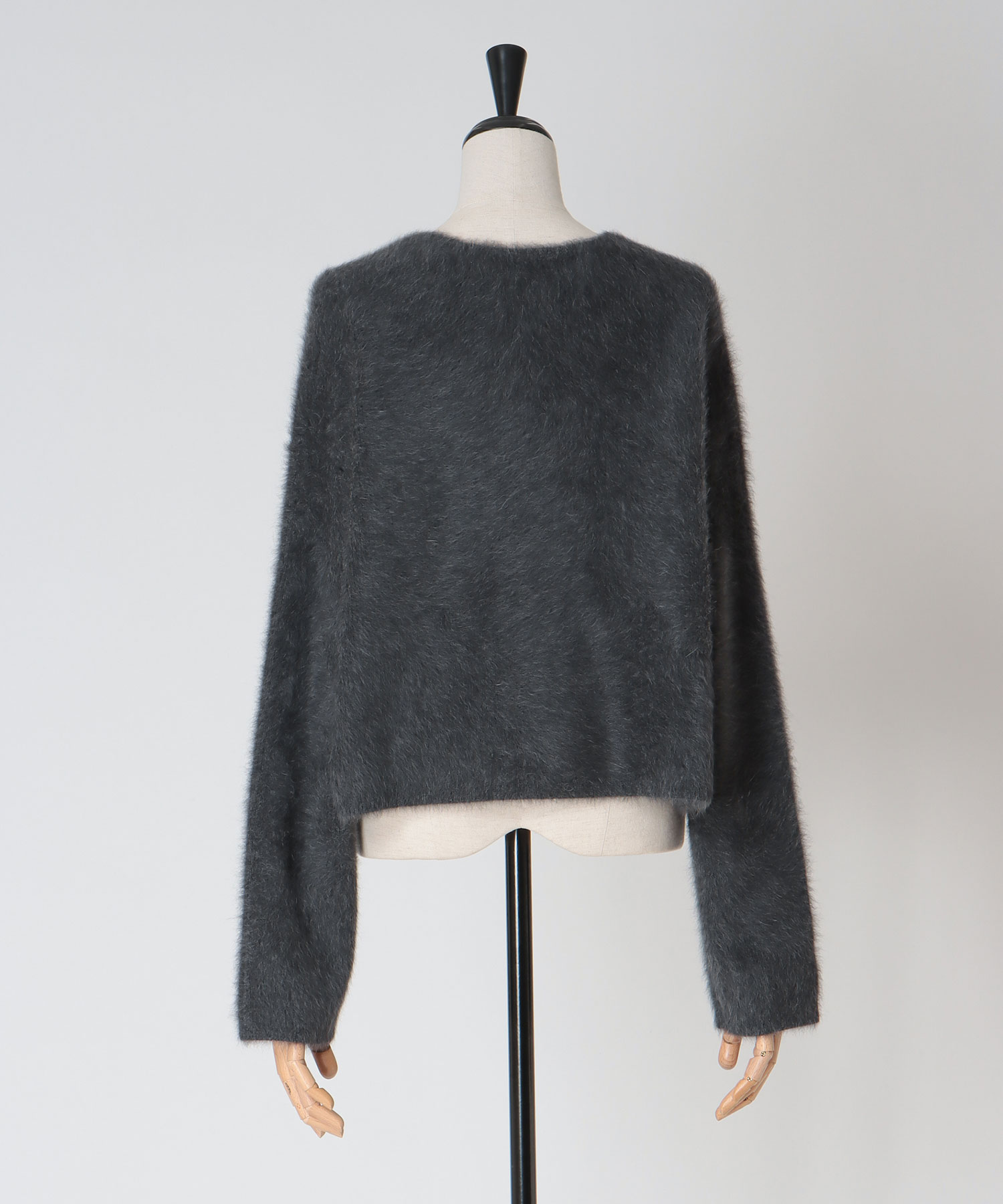 fox/ca drape collar cardigan