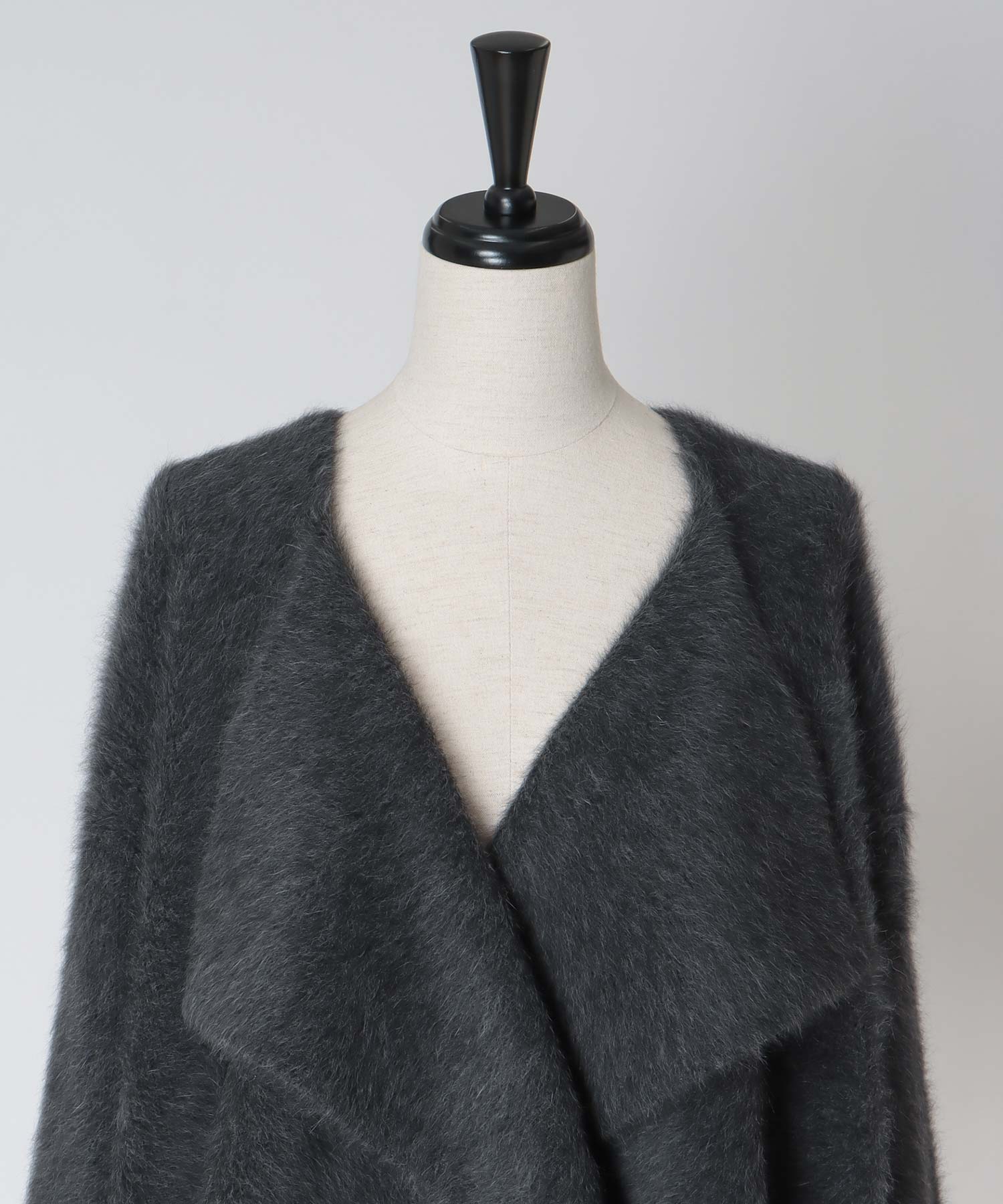 fox/ca drape collar cardigan