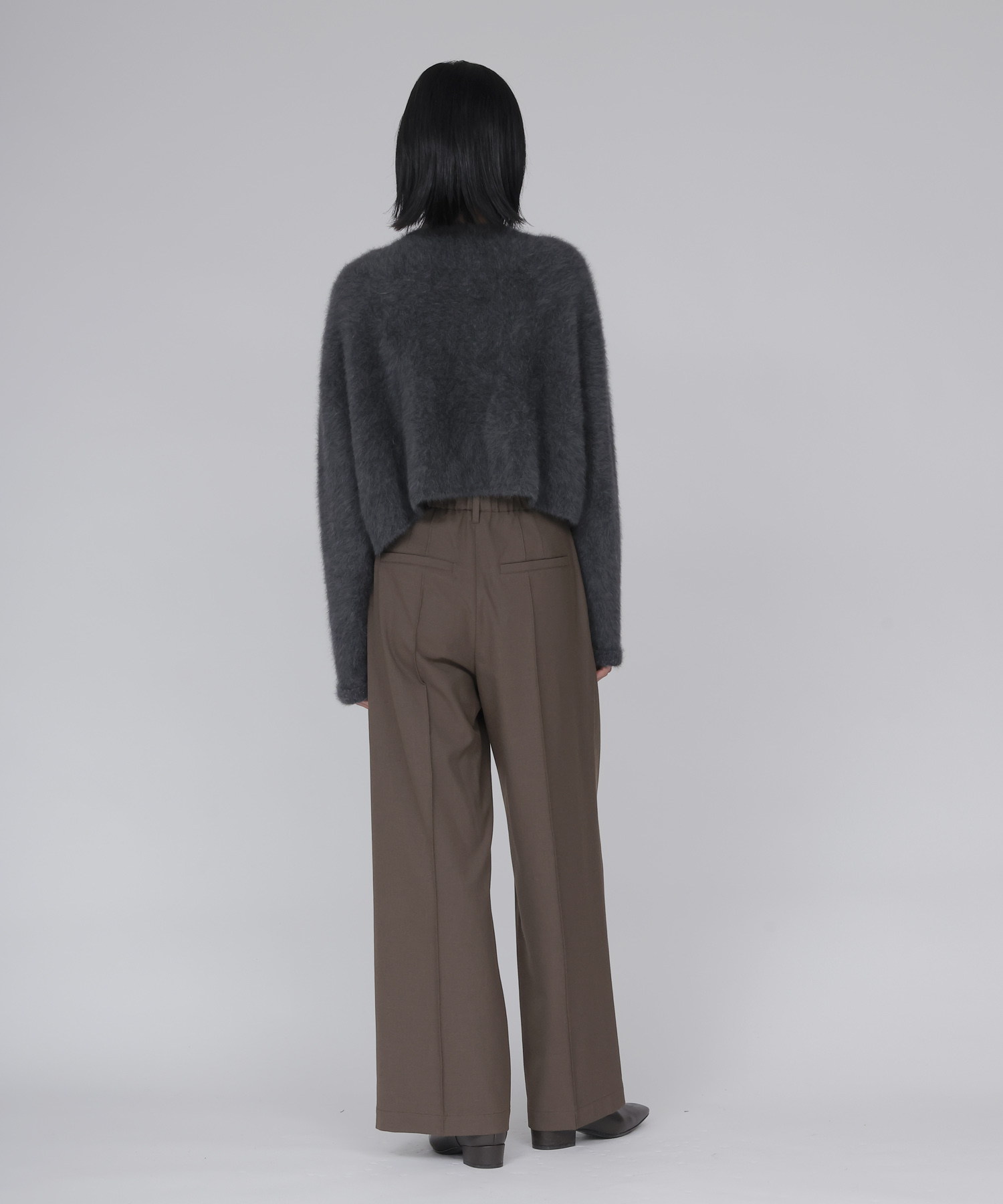 fox/ca drape collar cardigan