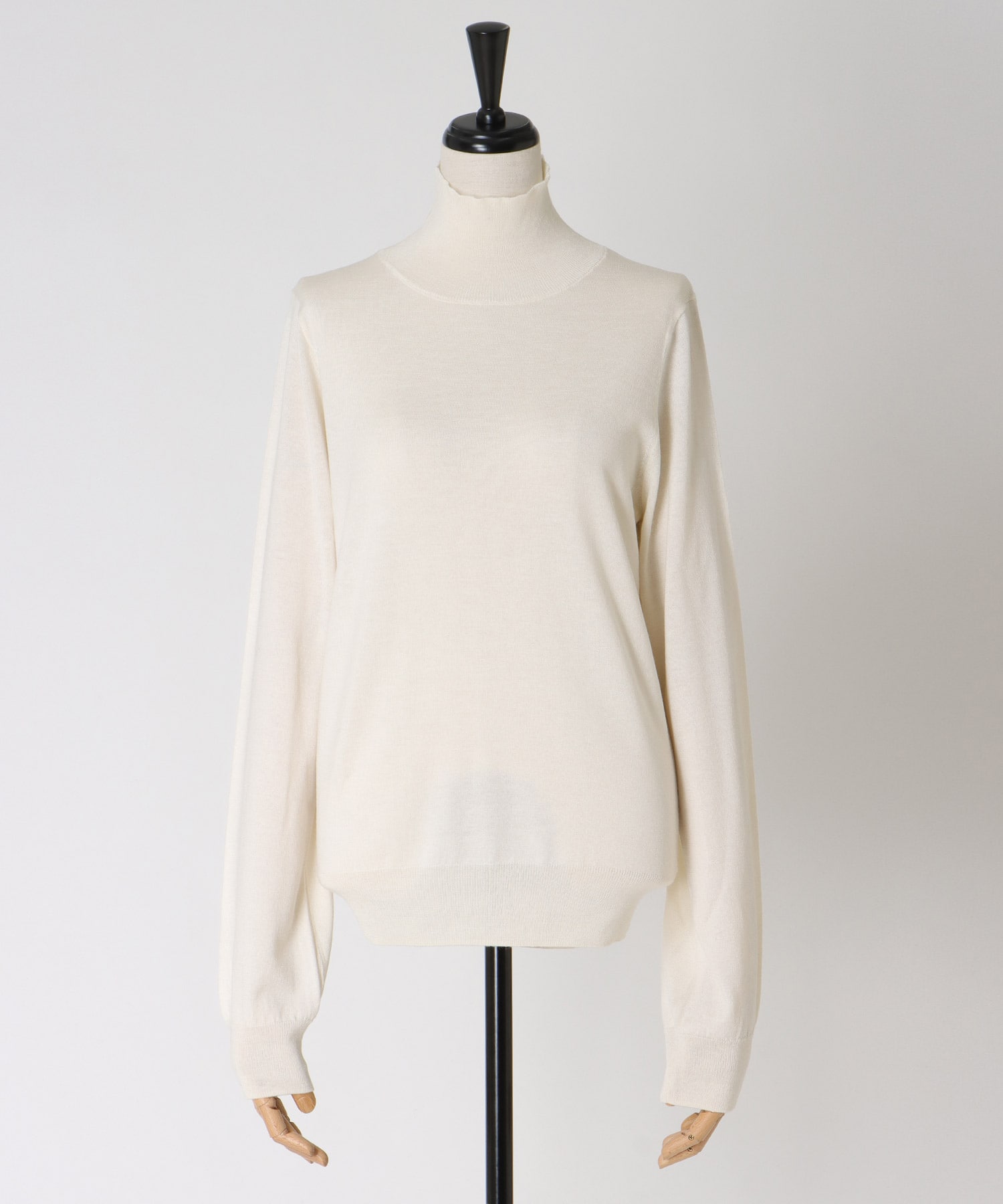 wool sijk highneck pull