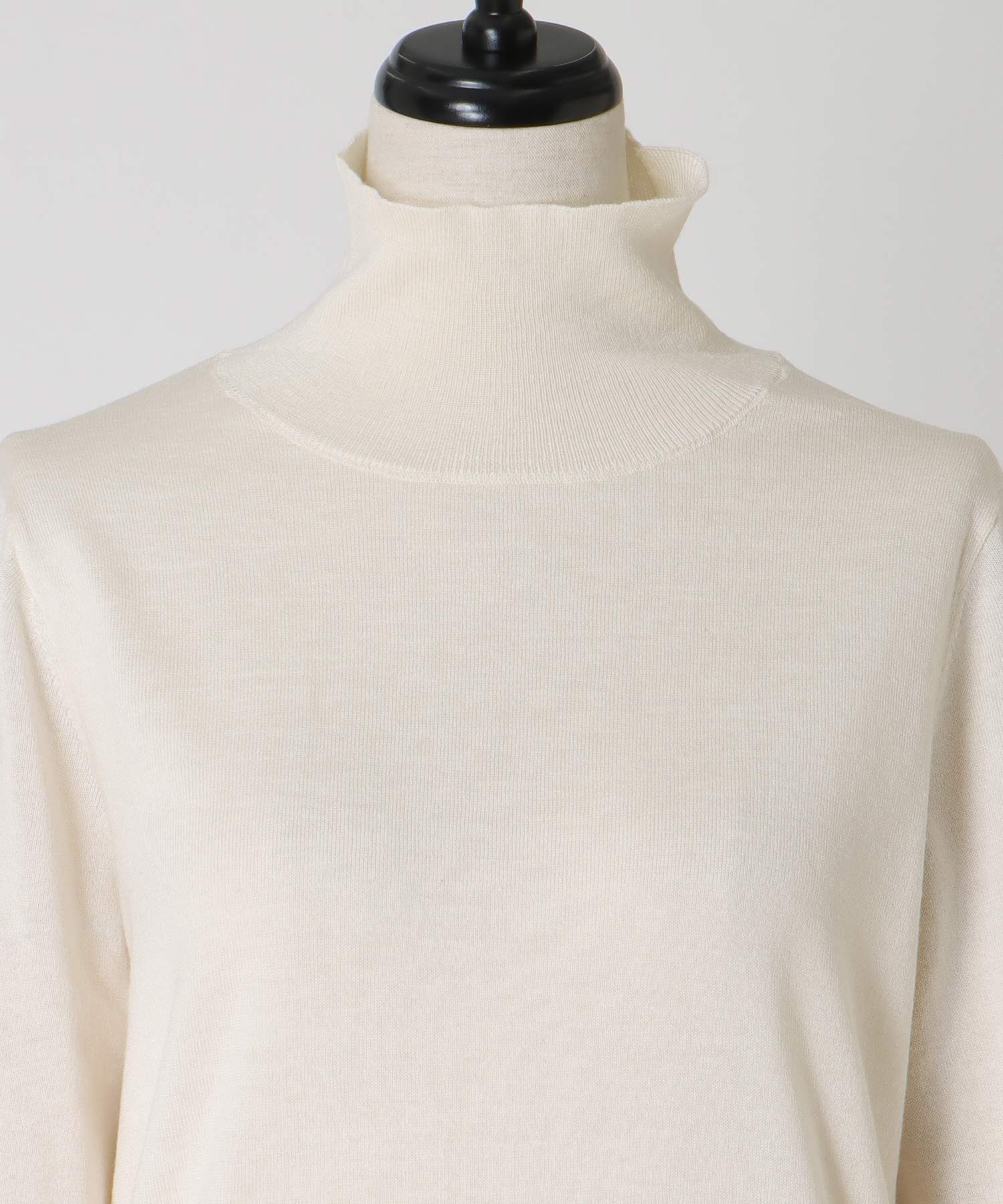 wool sijk highneck pull