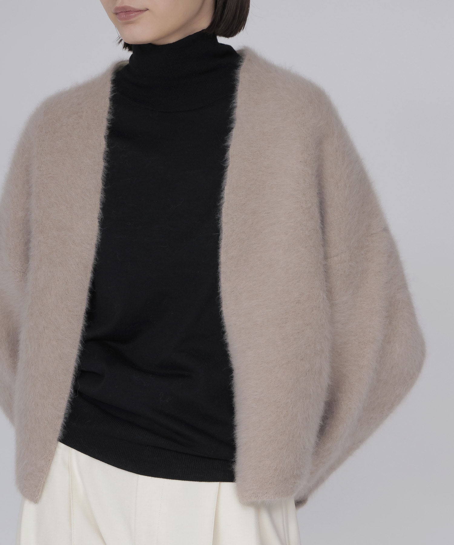 wool sijk highneck pull