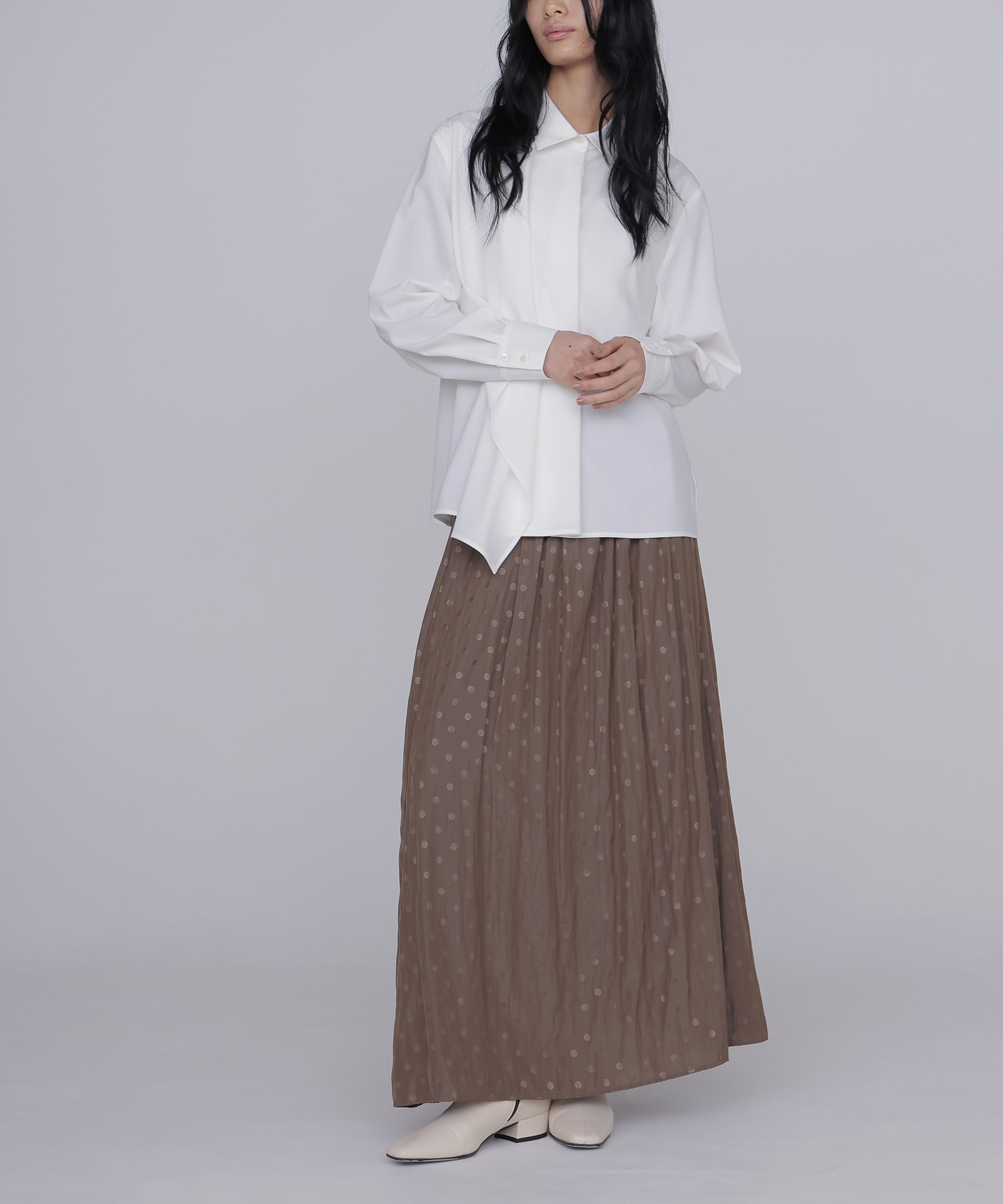 asymmetry drape shirt