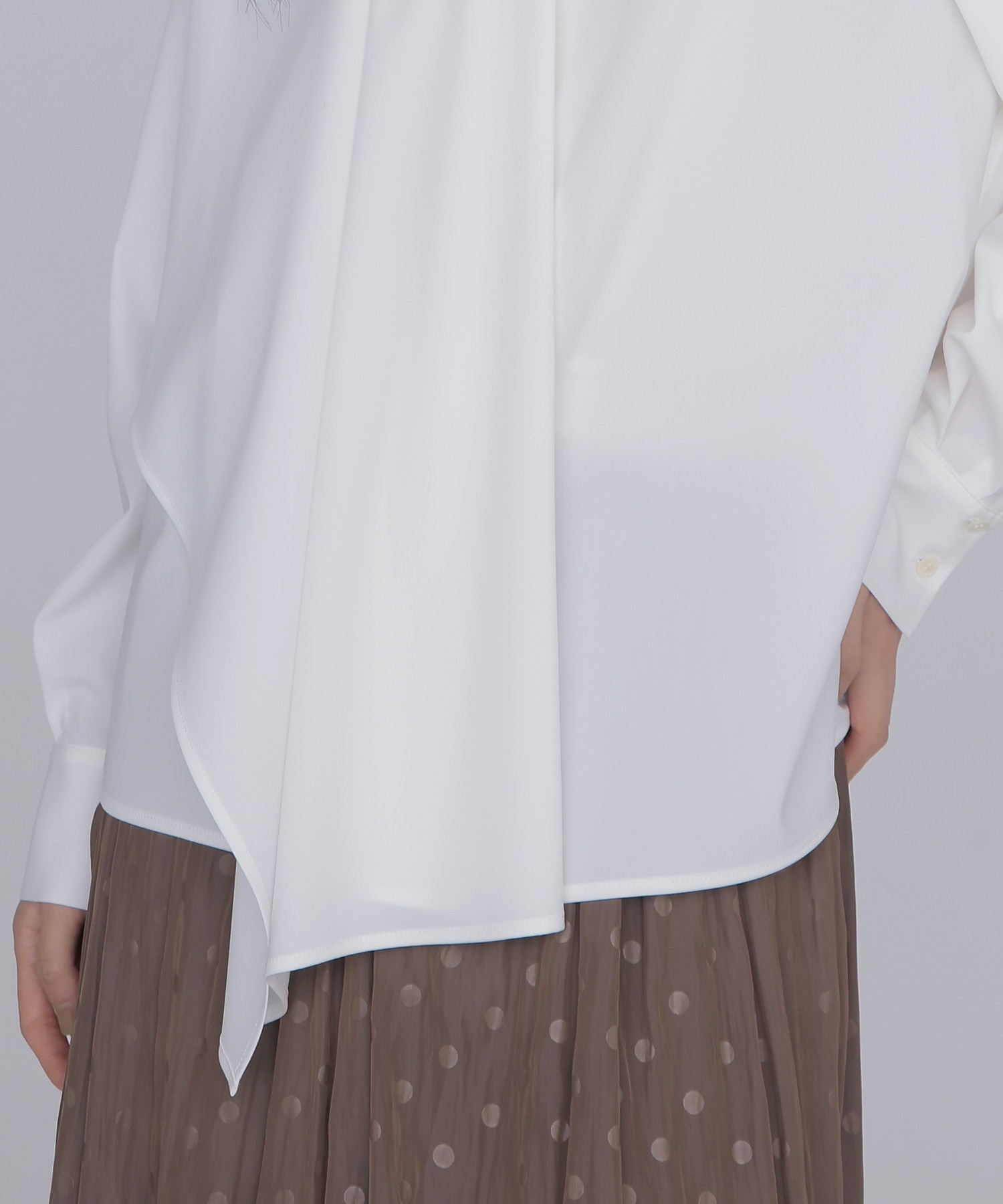 asymmetry drape shirt