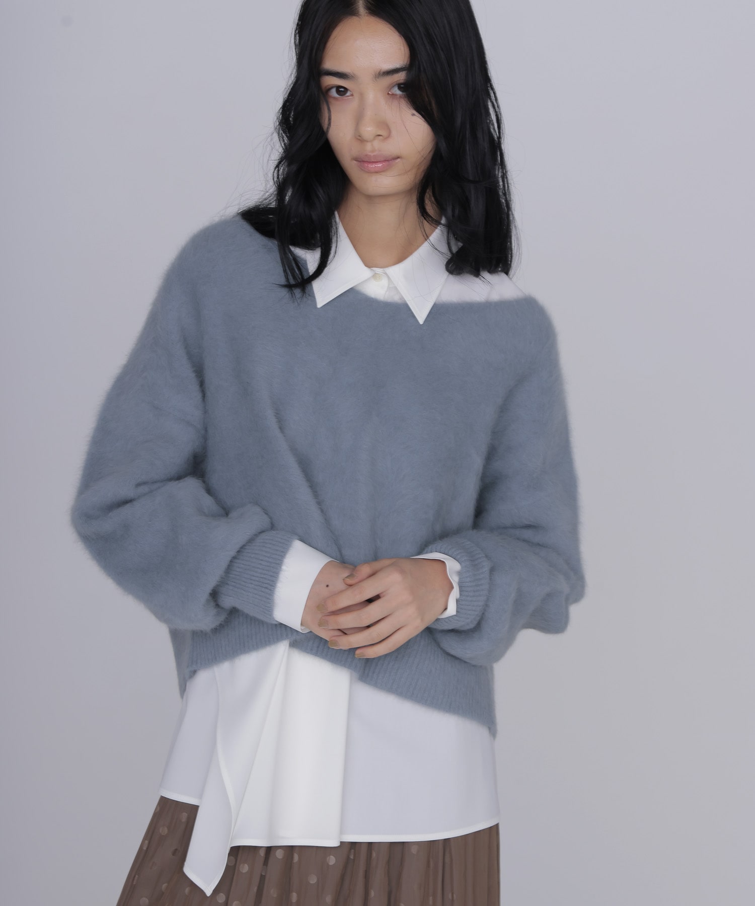 asymmetry drape shirt