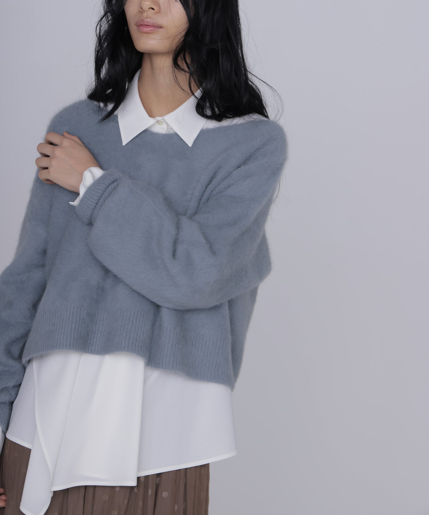 asymmetry drape shirt