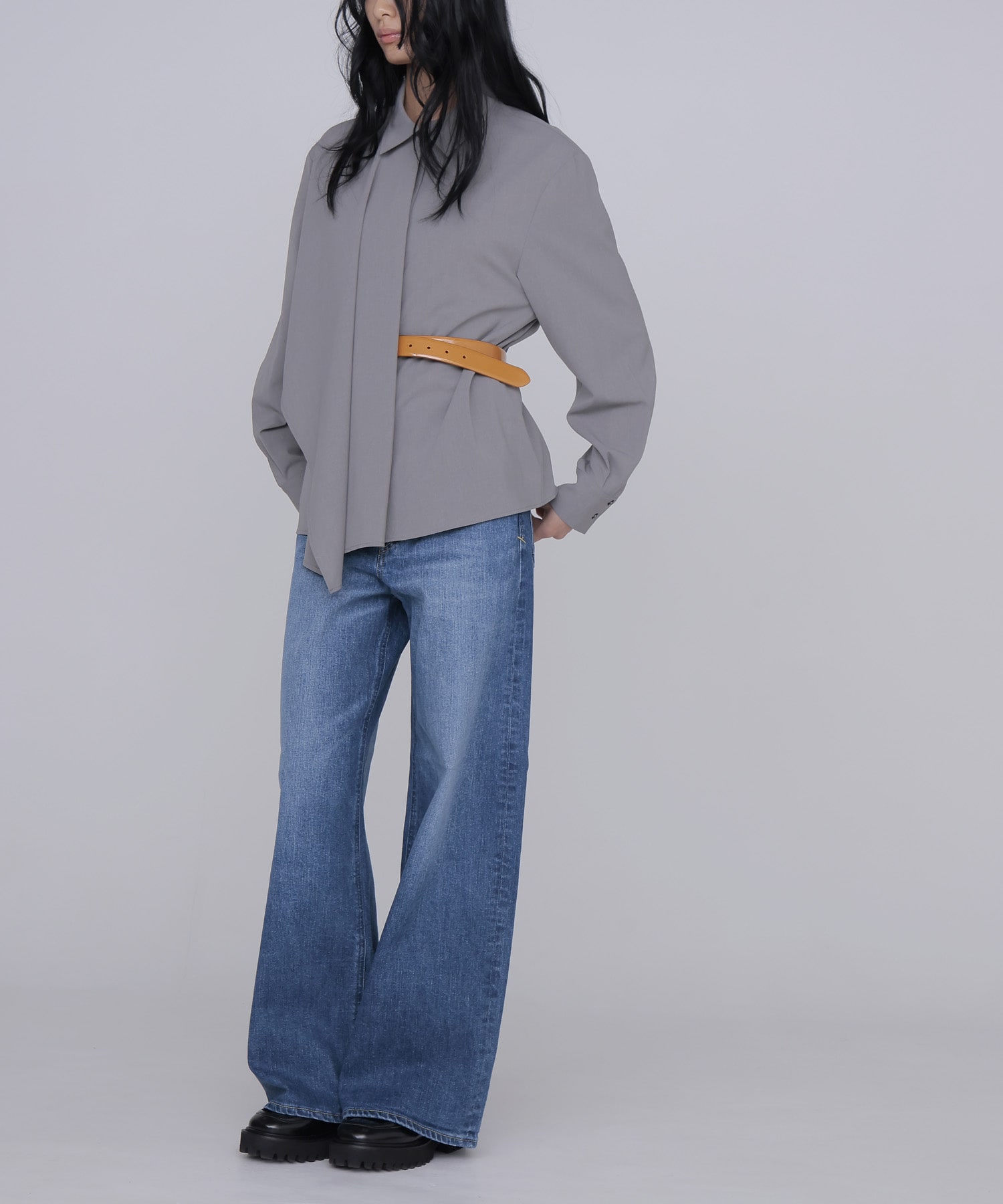 asymmetry drape shirt