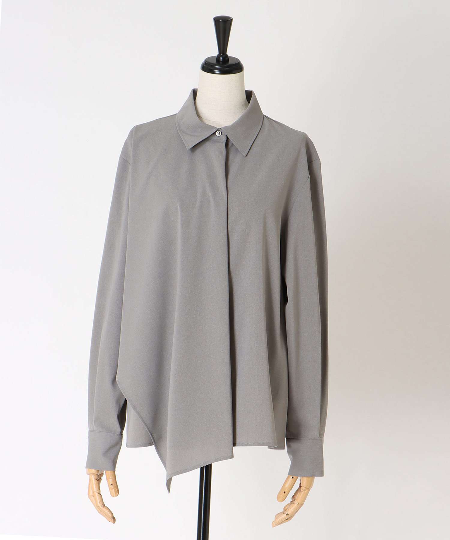 asymmetry drape shirt