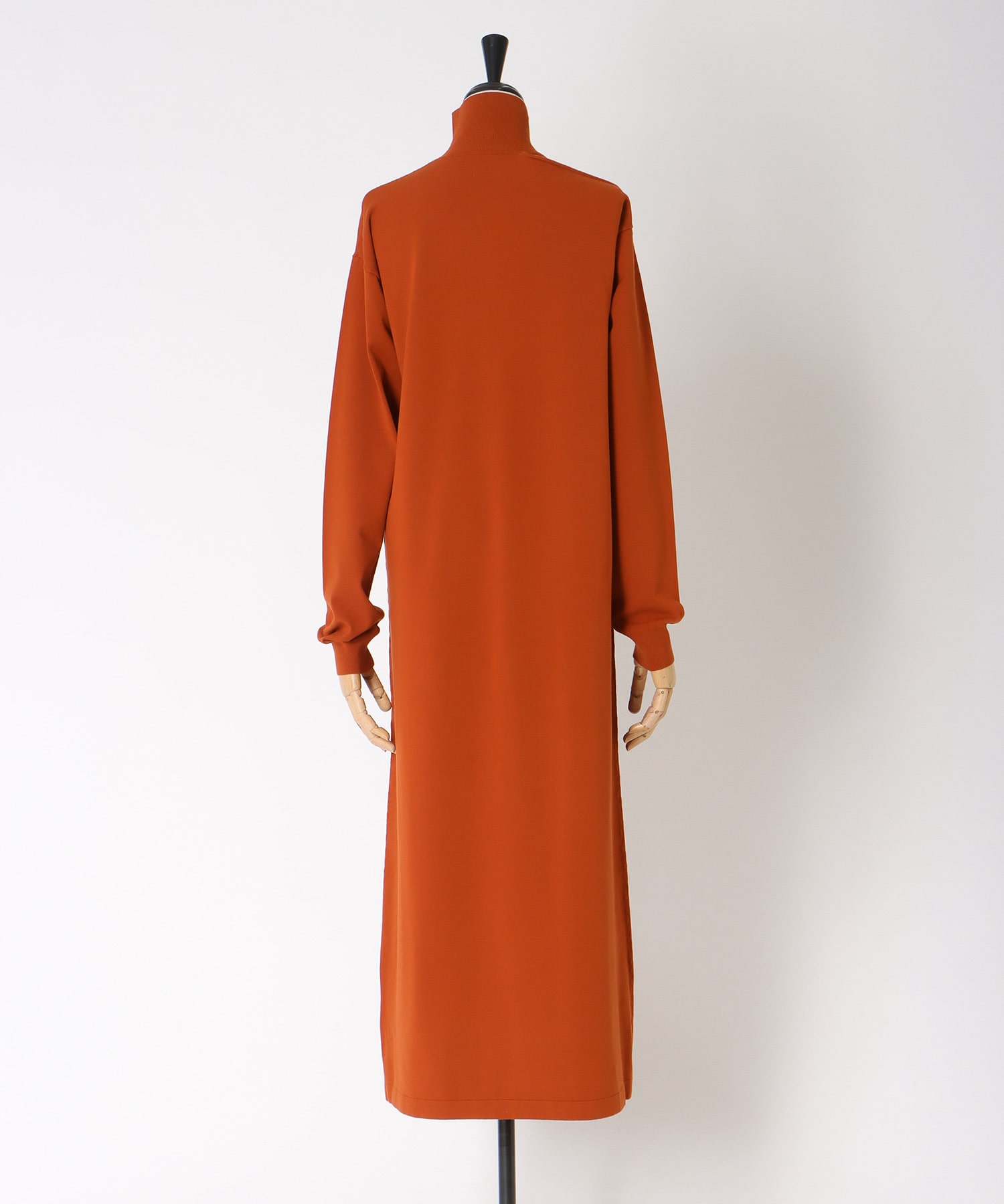 shoulder slit knit dress