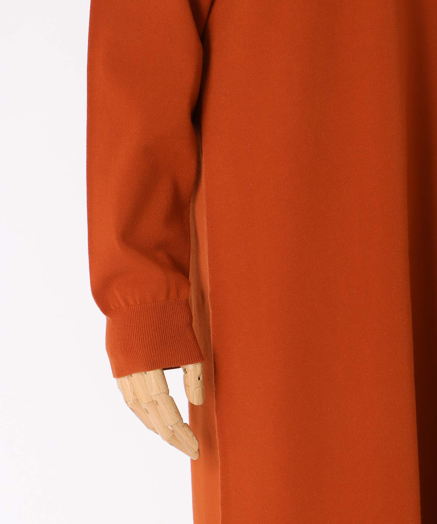 shoulder slit knit dress