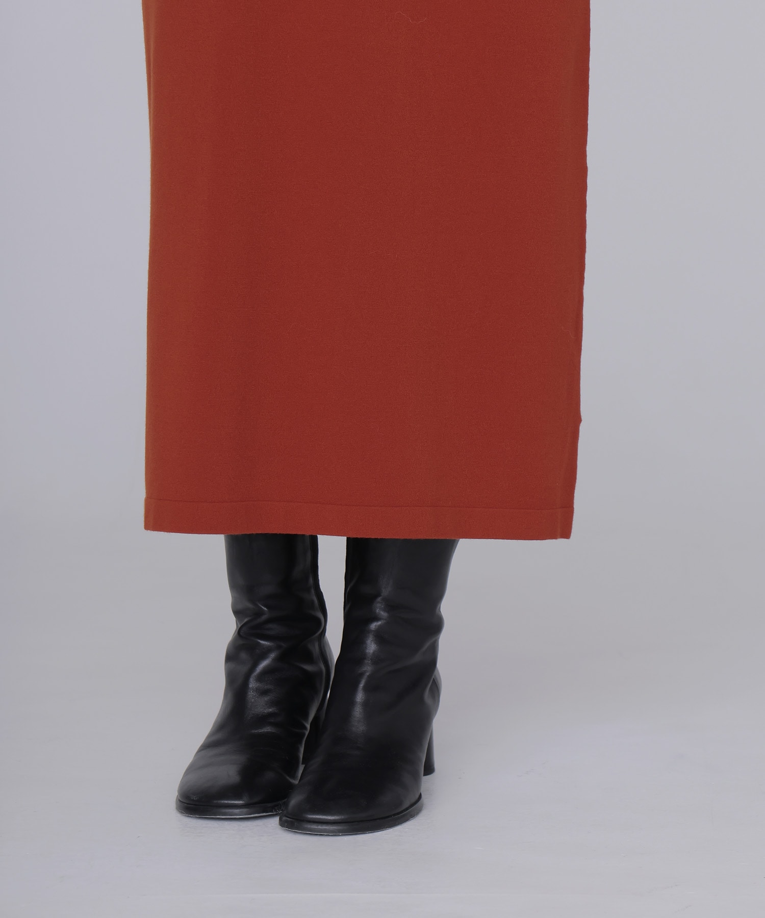 shoulder slit knit dress