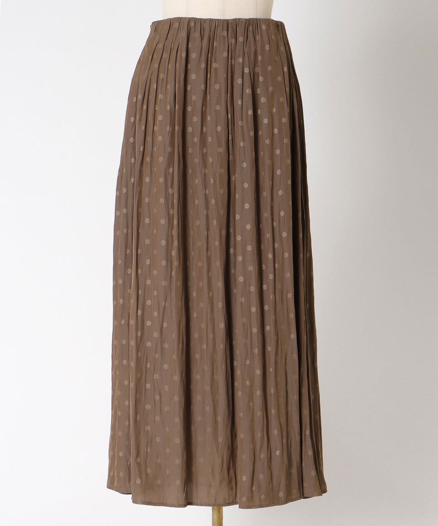 shadow dot long skirt