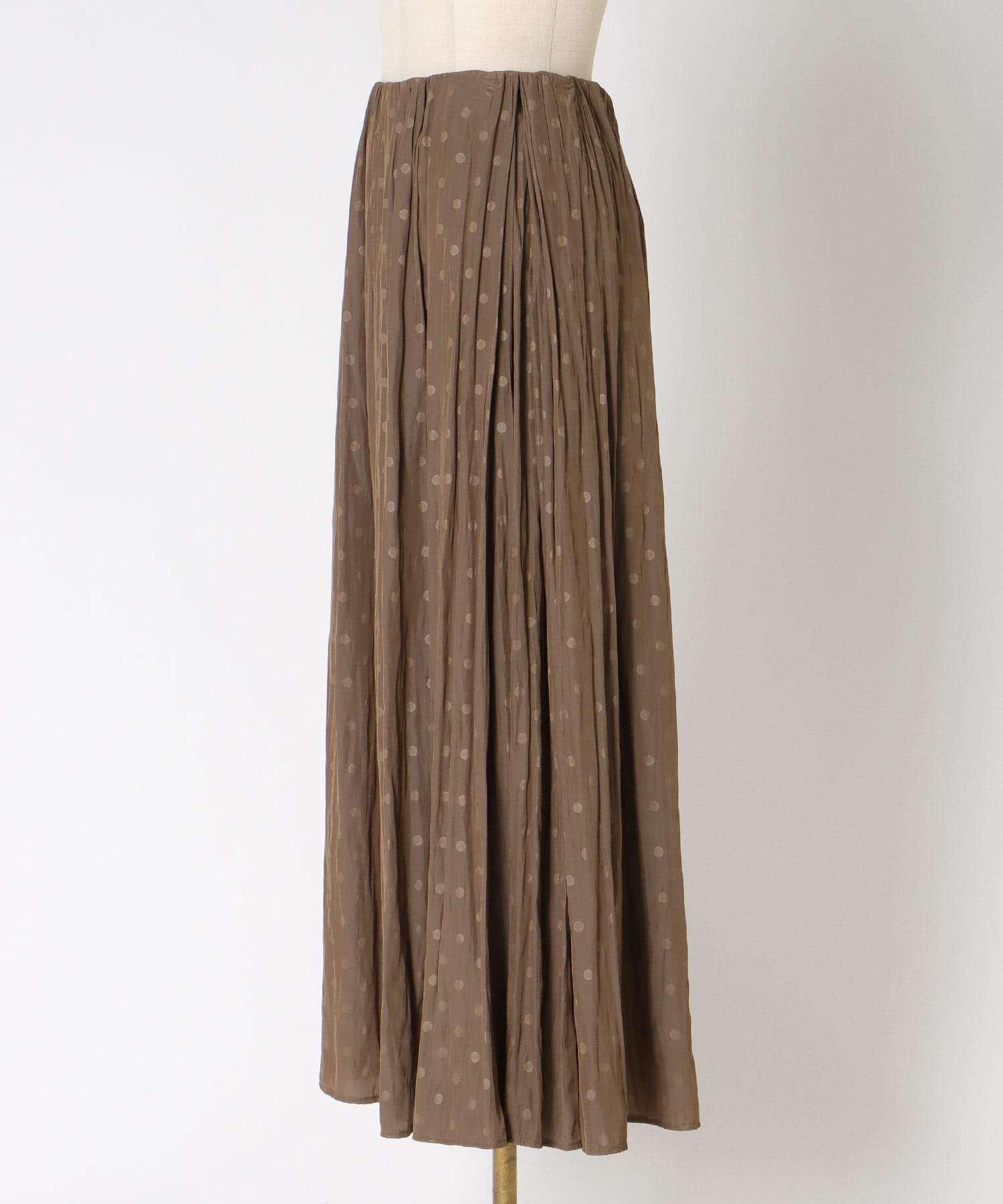shadow dot long skirt