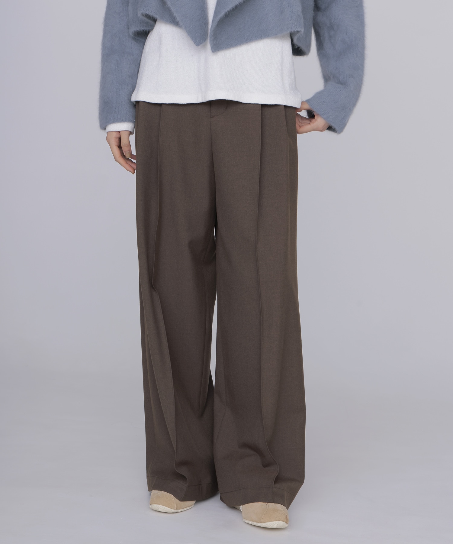beaute warm wide trousers