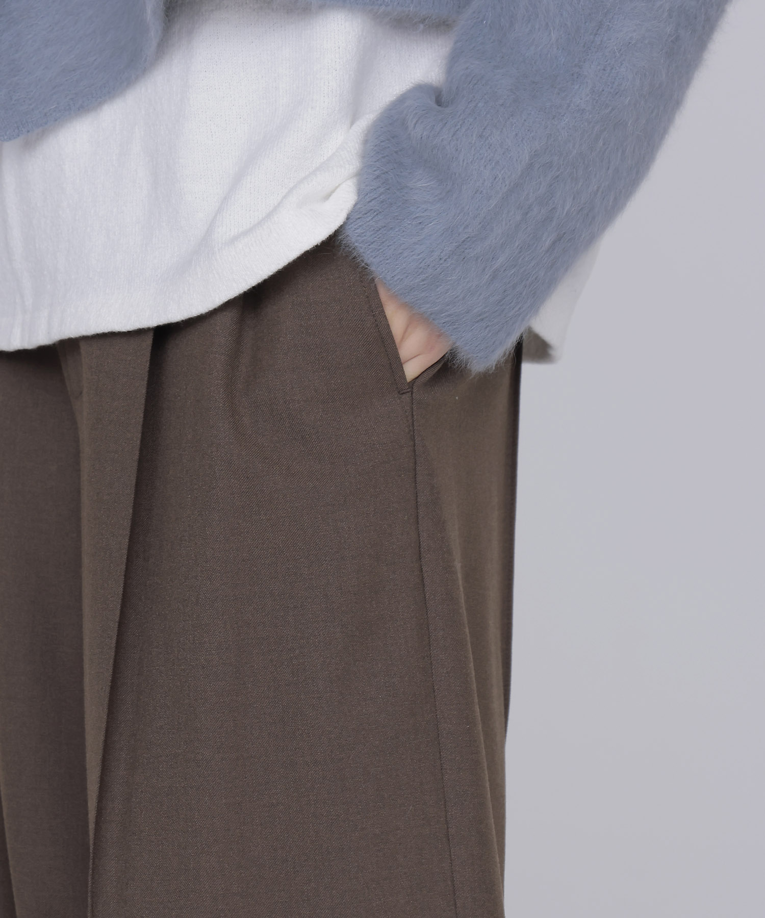 beaute warm wide trousers
