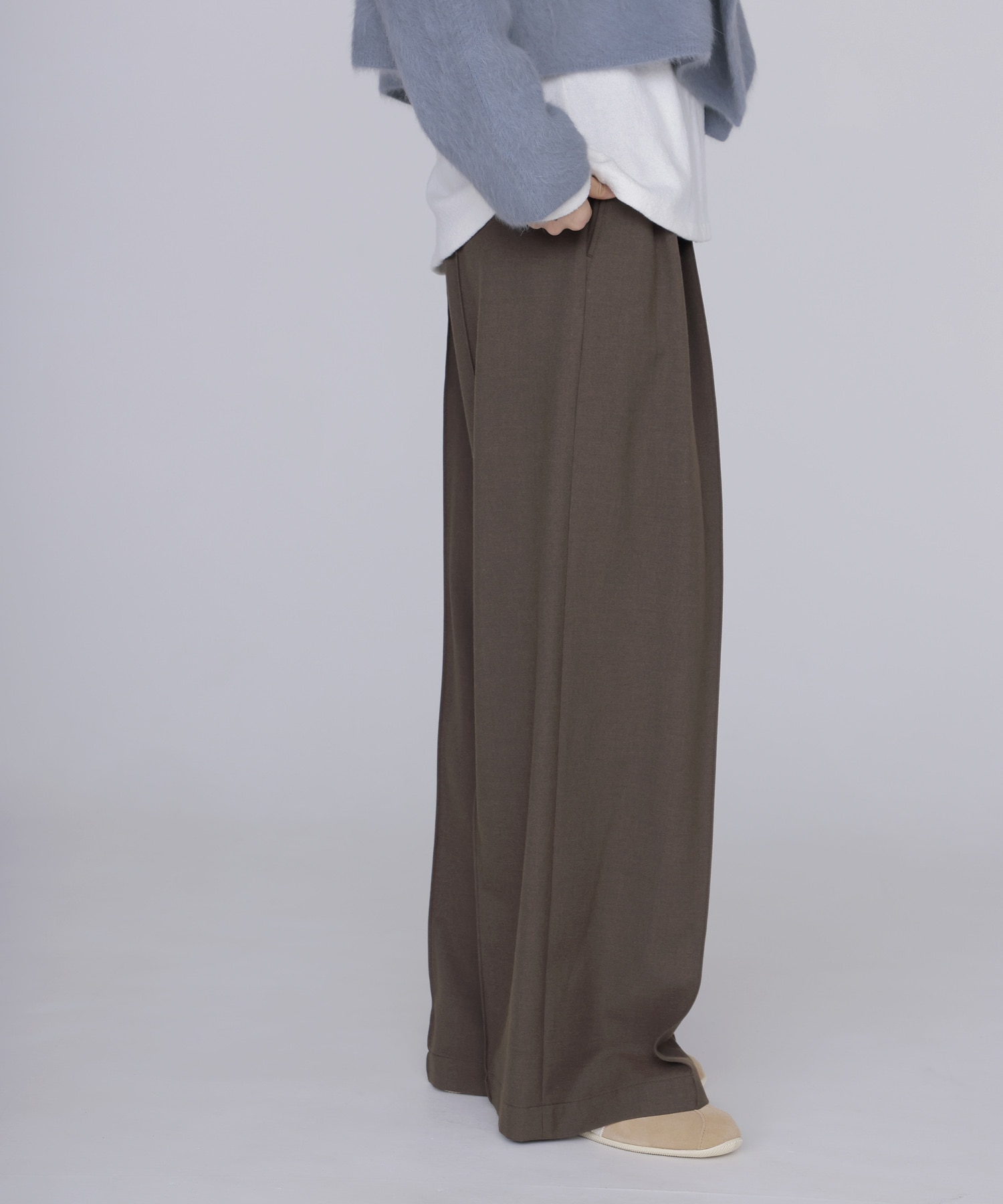 beaute warm wide trousers